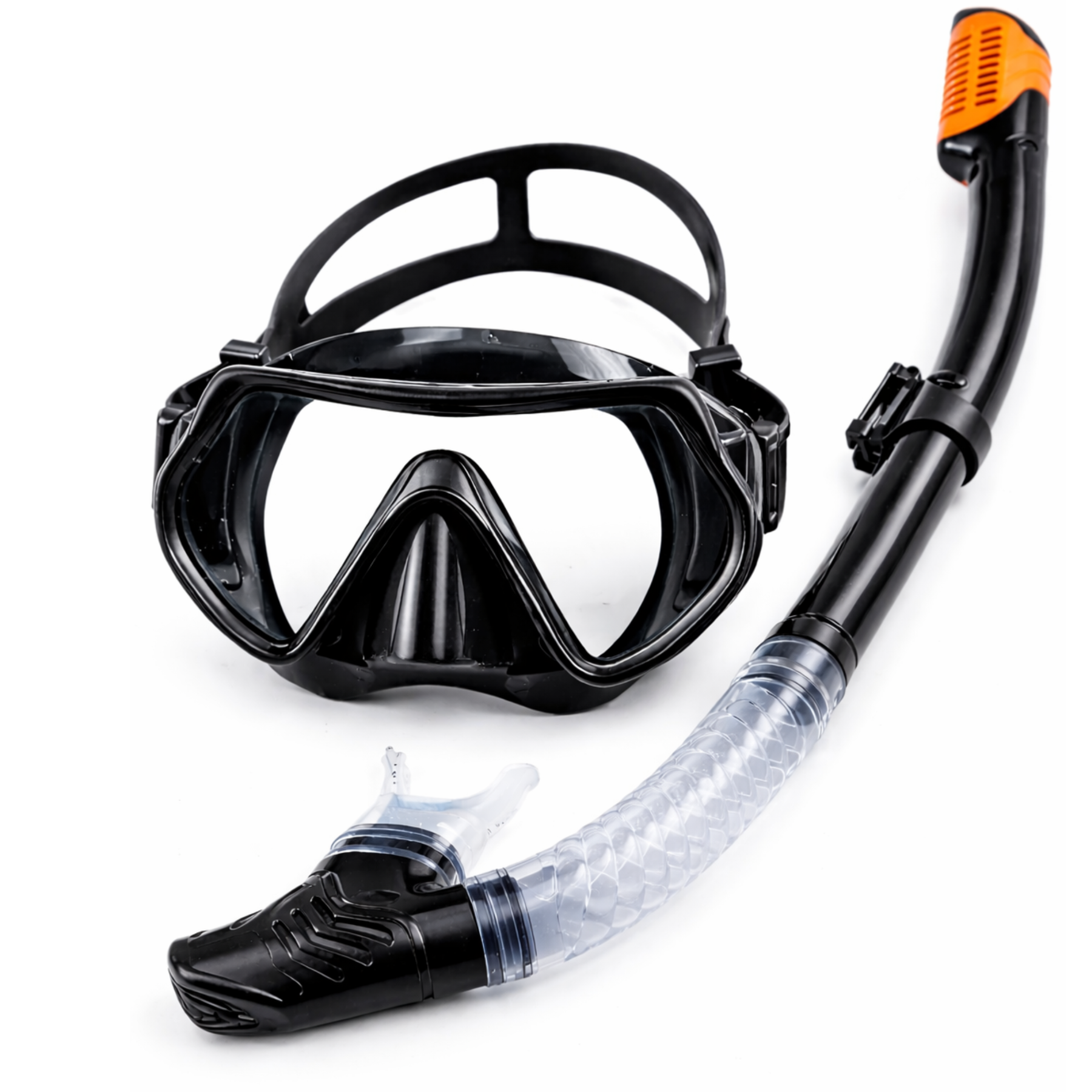 Mascara de Buceo Anti Fugas de Vidrio Templado con Snorkel