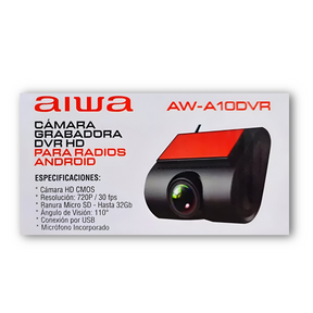Cámara Grabadora Automotriz DVR Dashcam HD Aiwa AW-A10DVR