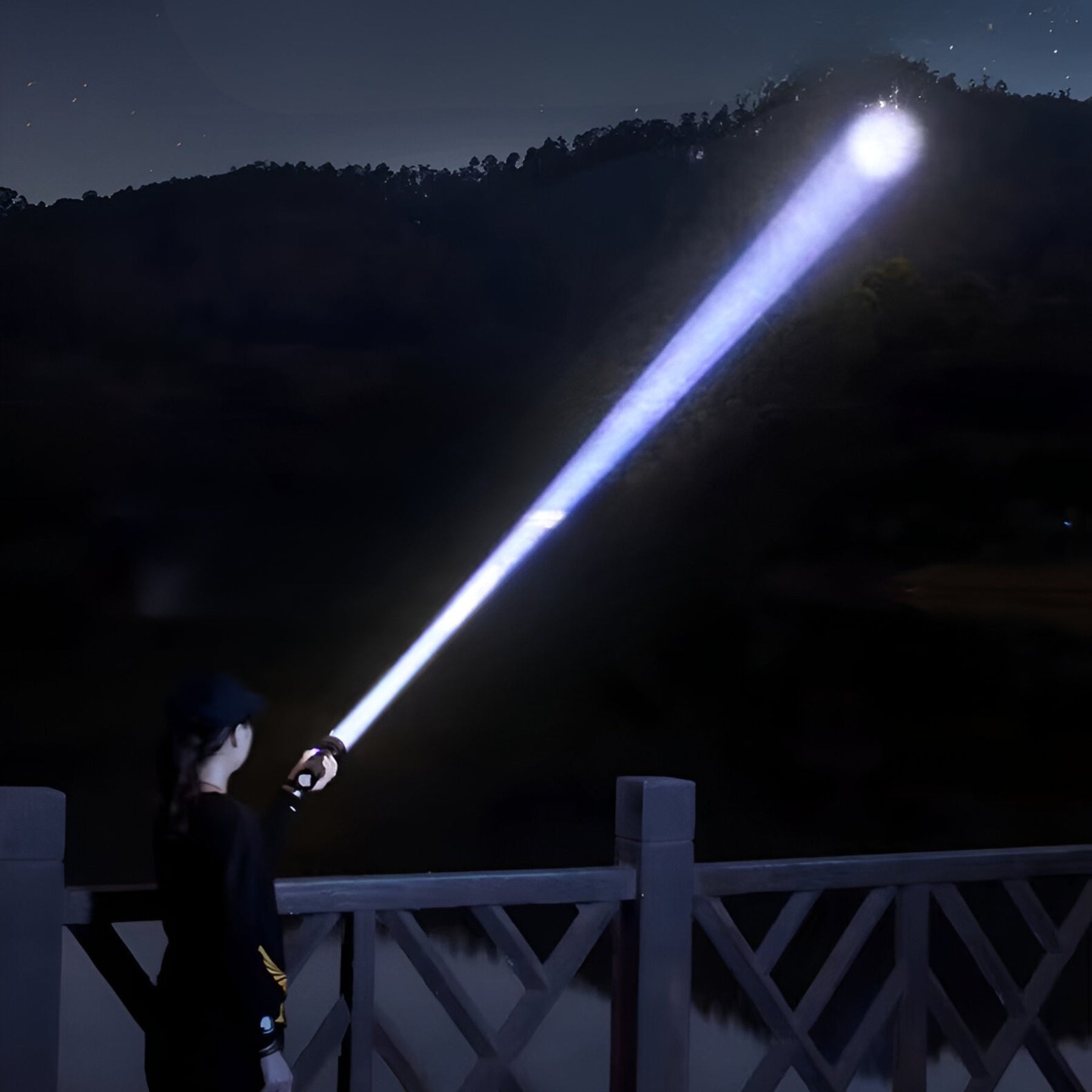 Linterna LED 60W High Power Zoom Aluminium USB-C Recargable