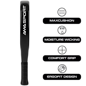 Pala de Padel de Fibra de Carbono 18K TOP 1 SP Power Atack