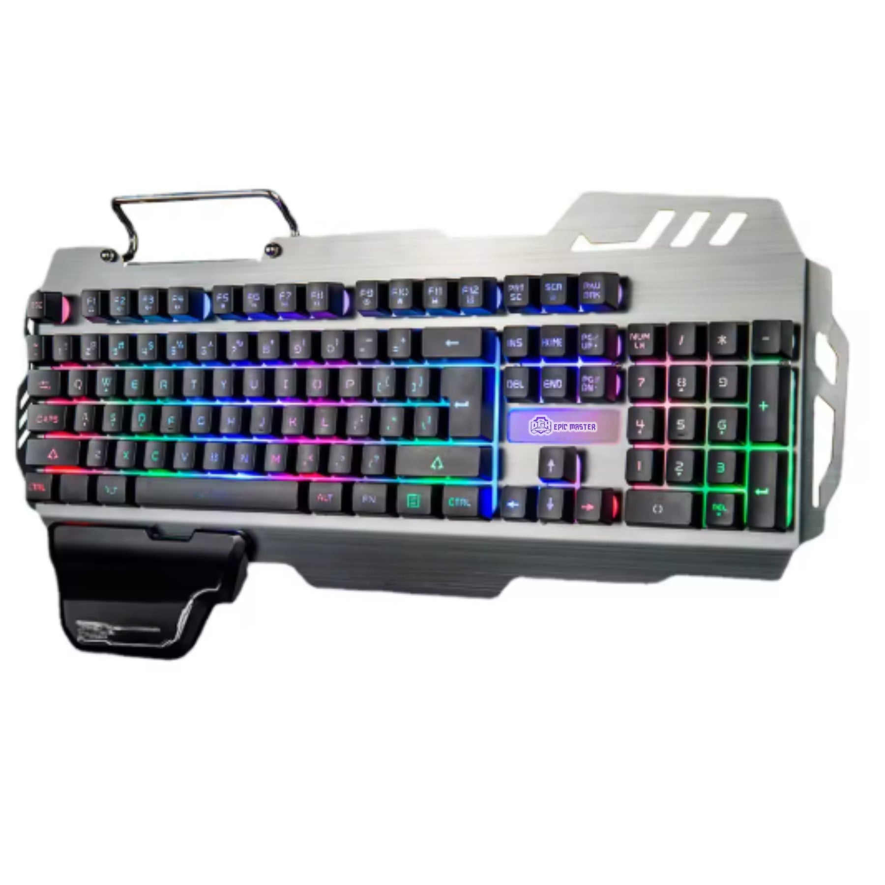 Teclado Gamer Profesional DGX Epic Master RGB + Apoya Muñeca