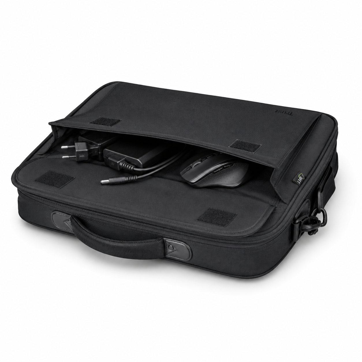 Bolso Notebook Trust Atlanta 16" con Correa Reinforced Black