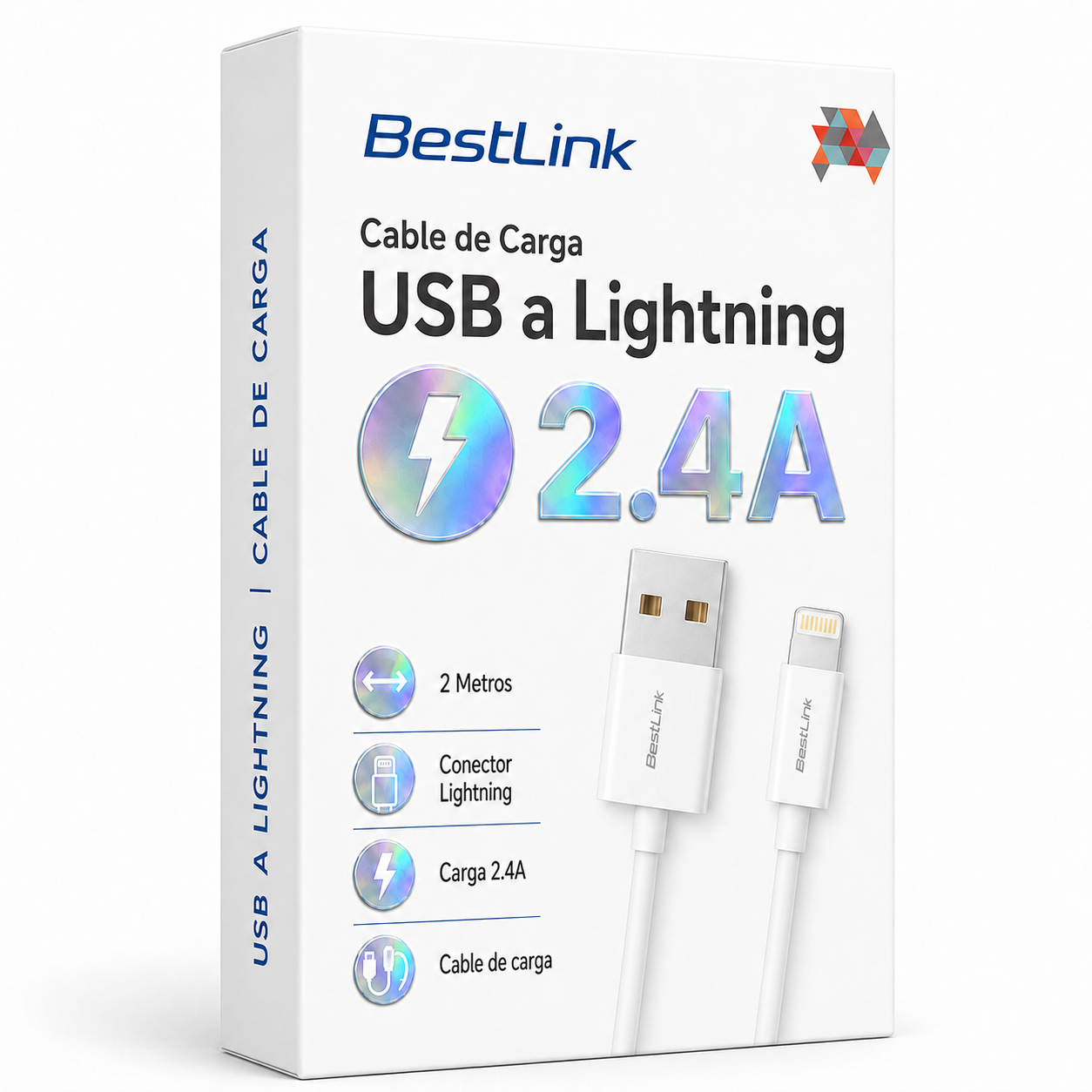 Cable de Datos Bestlink Para Iphone USB Lightning 2M CH20200
