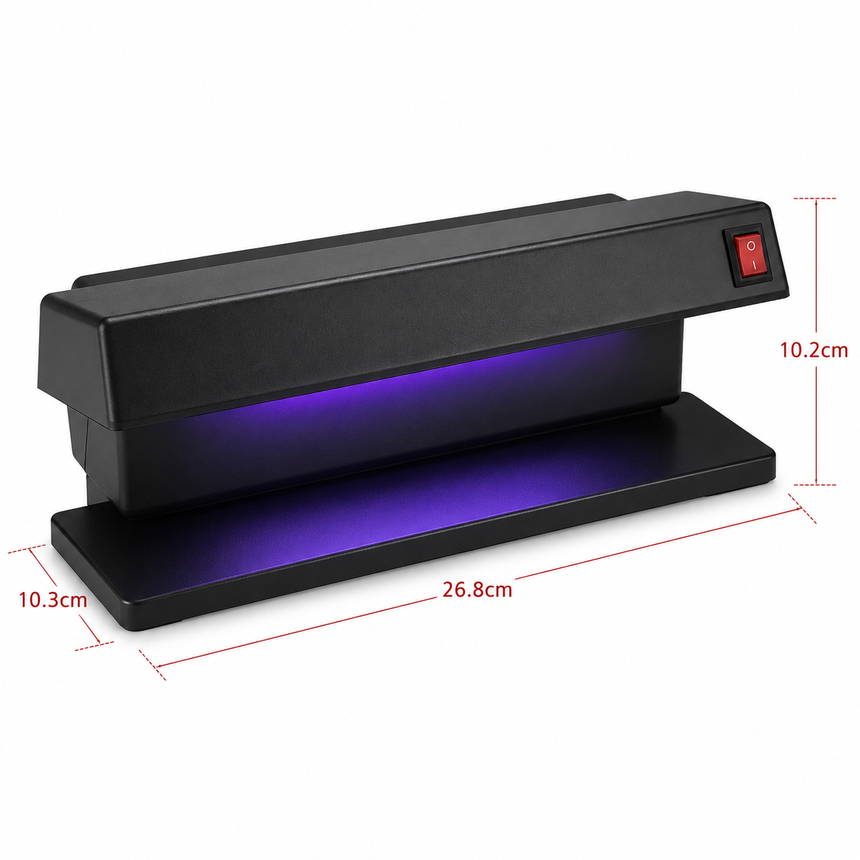 Detector De Billetes Falsos Deluxe Doble Luz Ultra Violeta