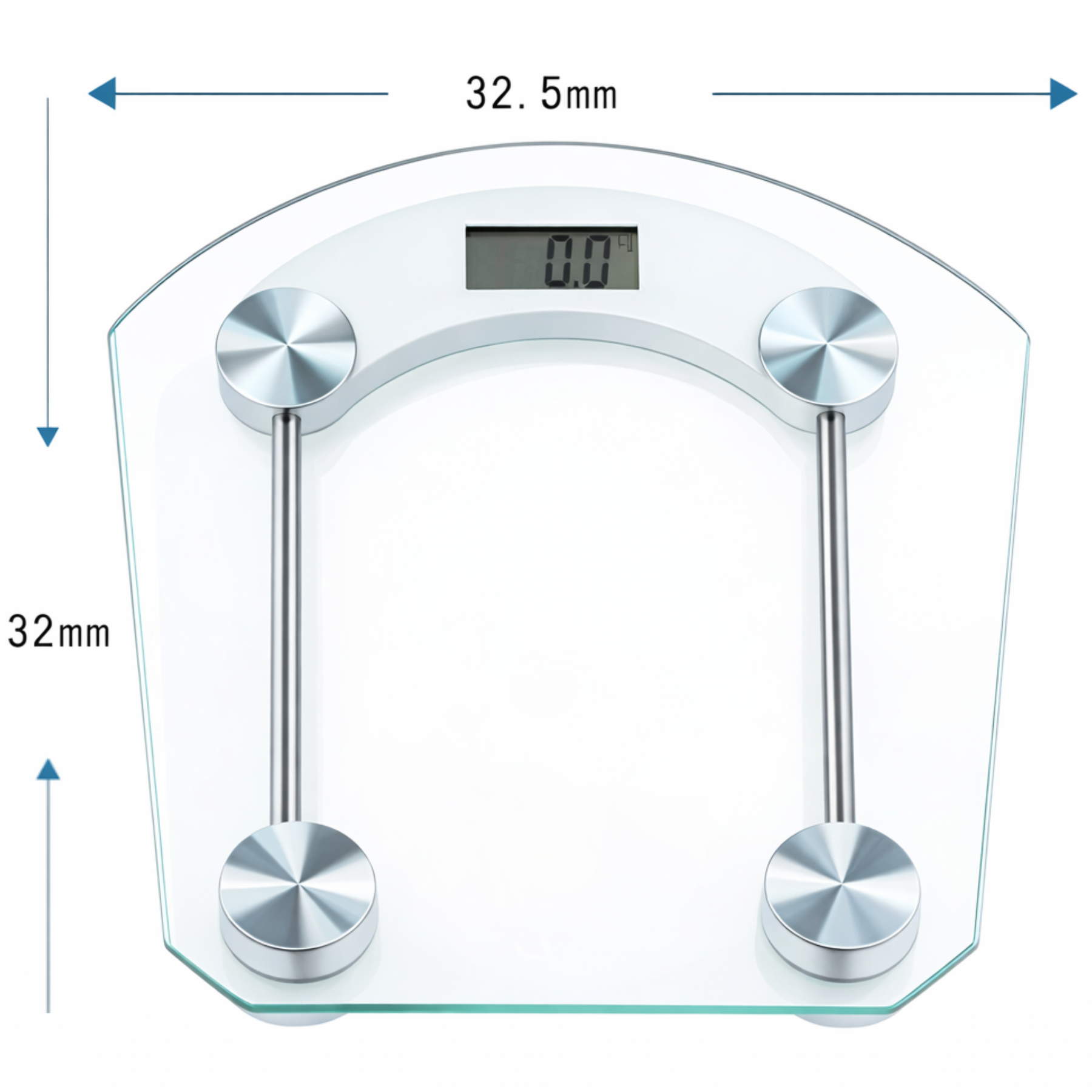 Bascula Digital de Vidrio Templado 180KG Max WS36T
