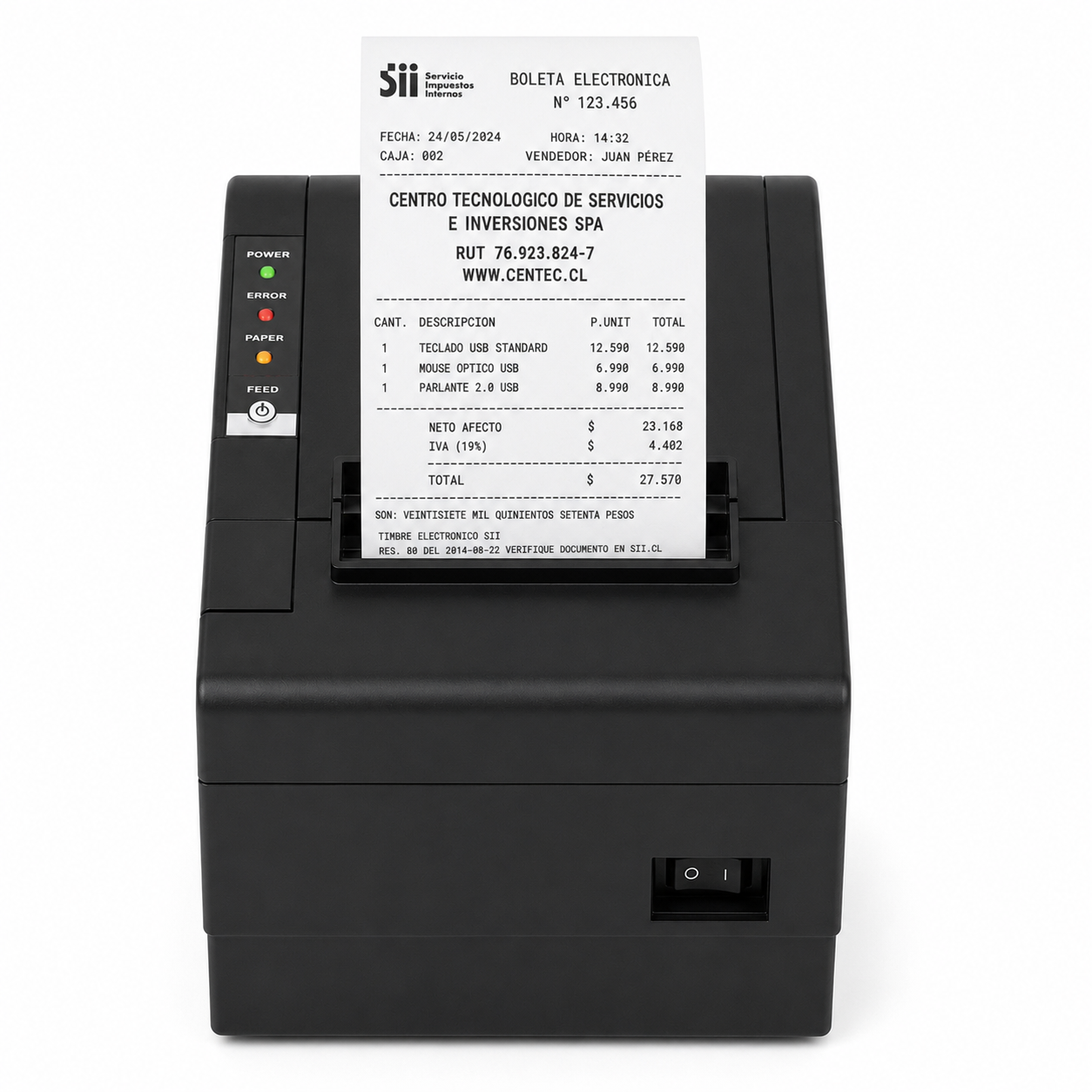 Impresora Térmica Profesional 80MM UTEK USB / LAN UT-PRT8080