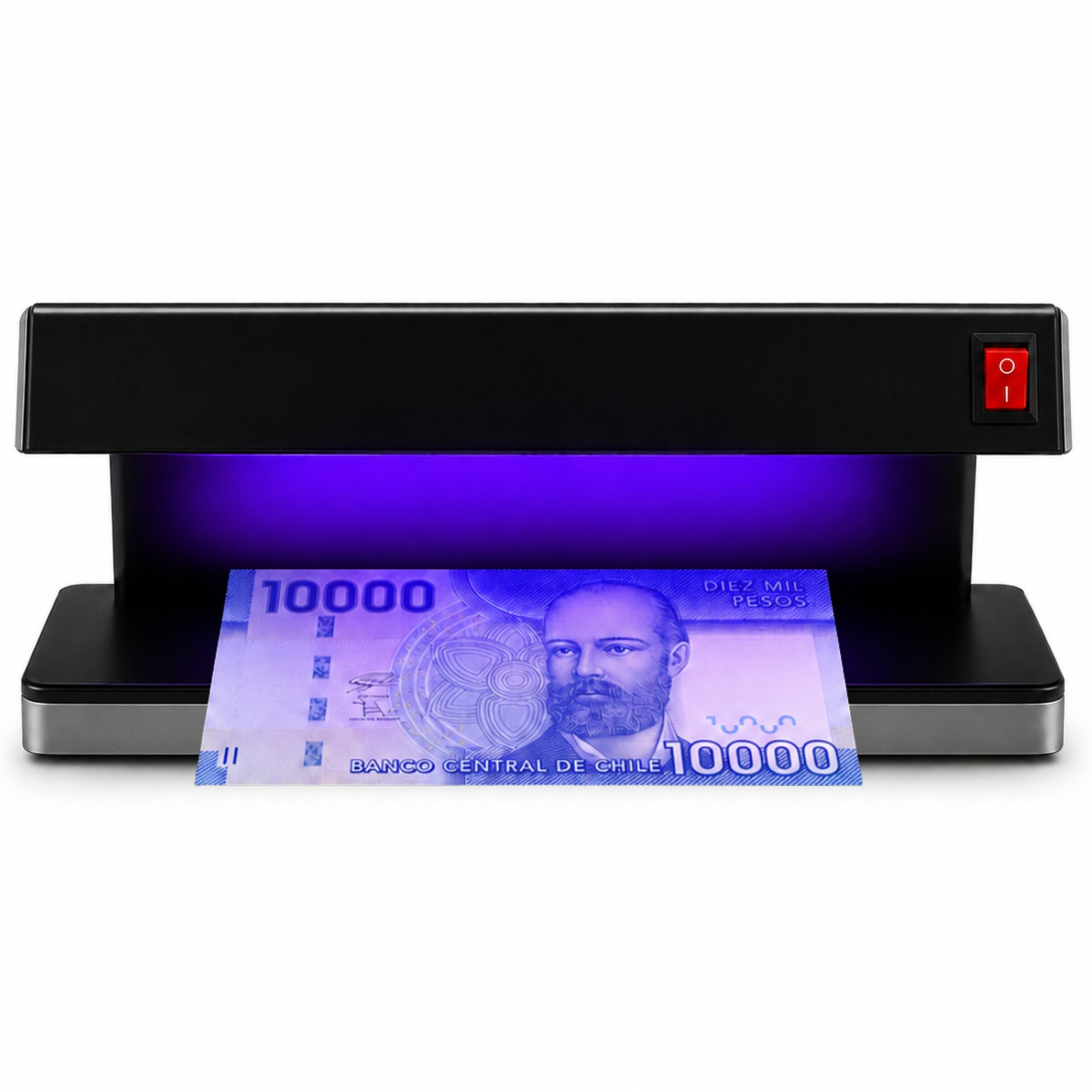 Detector De Billetes Falsos Deluxe Doble Luz Ultra Violeta