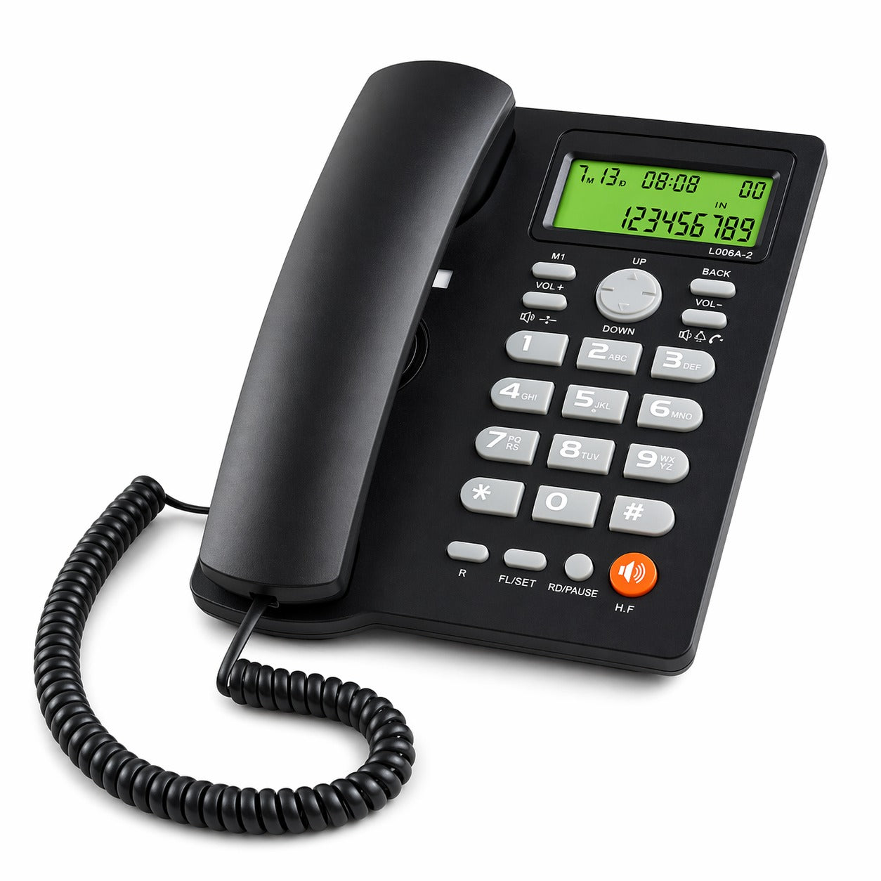 Teléfono De Red Fija Uniden Con Manos Libre Sobre Mesa 7413