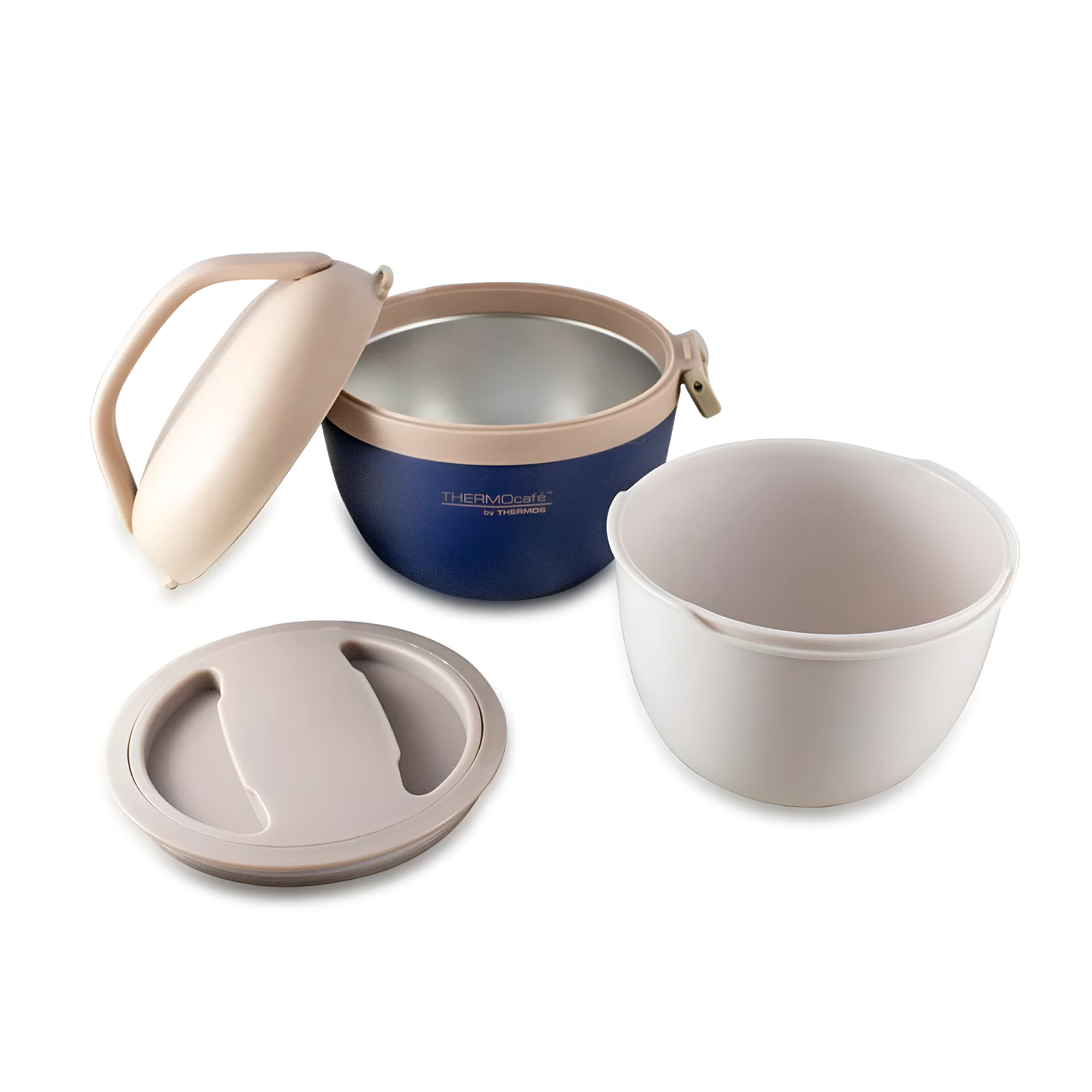 Termo de Comida Inox Blue BS25 Domo 600ML Thermos CRB-600BL3