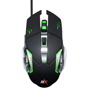 Mouse Gamer Reptilex 5 Botones Retroiluminado RX0005 3200DPI