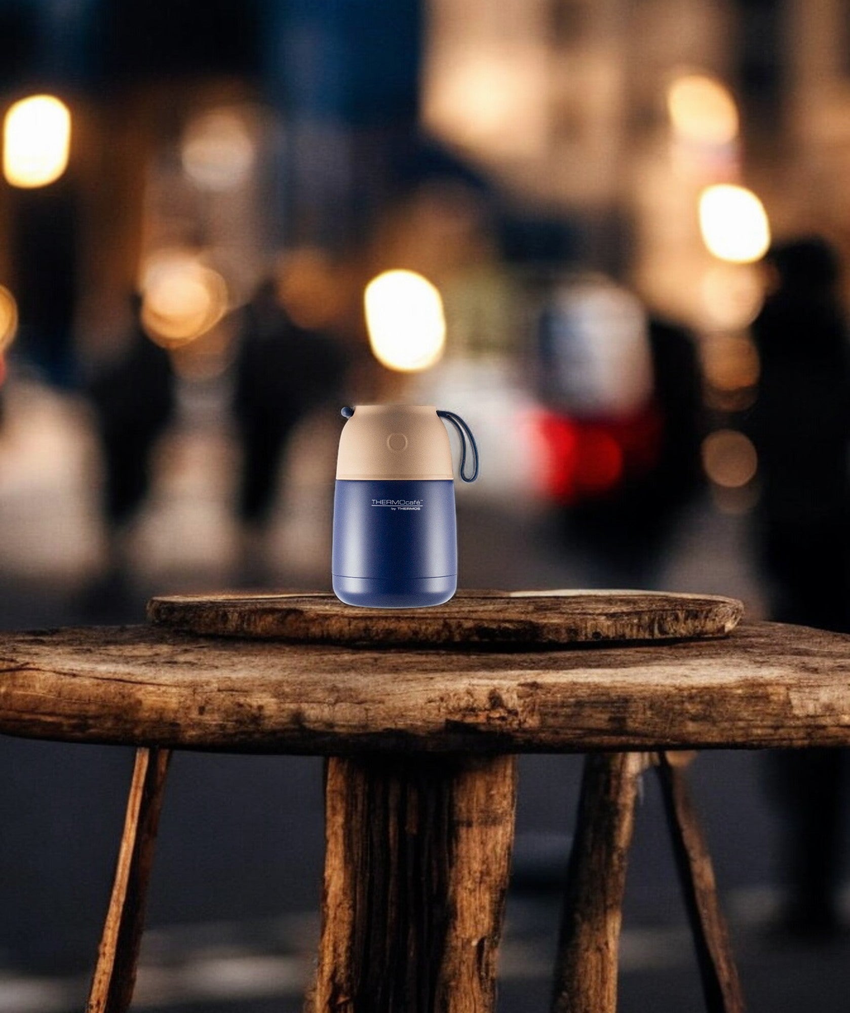 Termo de Comida Inox Cool BS25 450ml Azul Thermos DDFJ450BL3