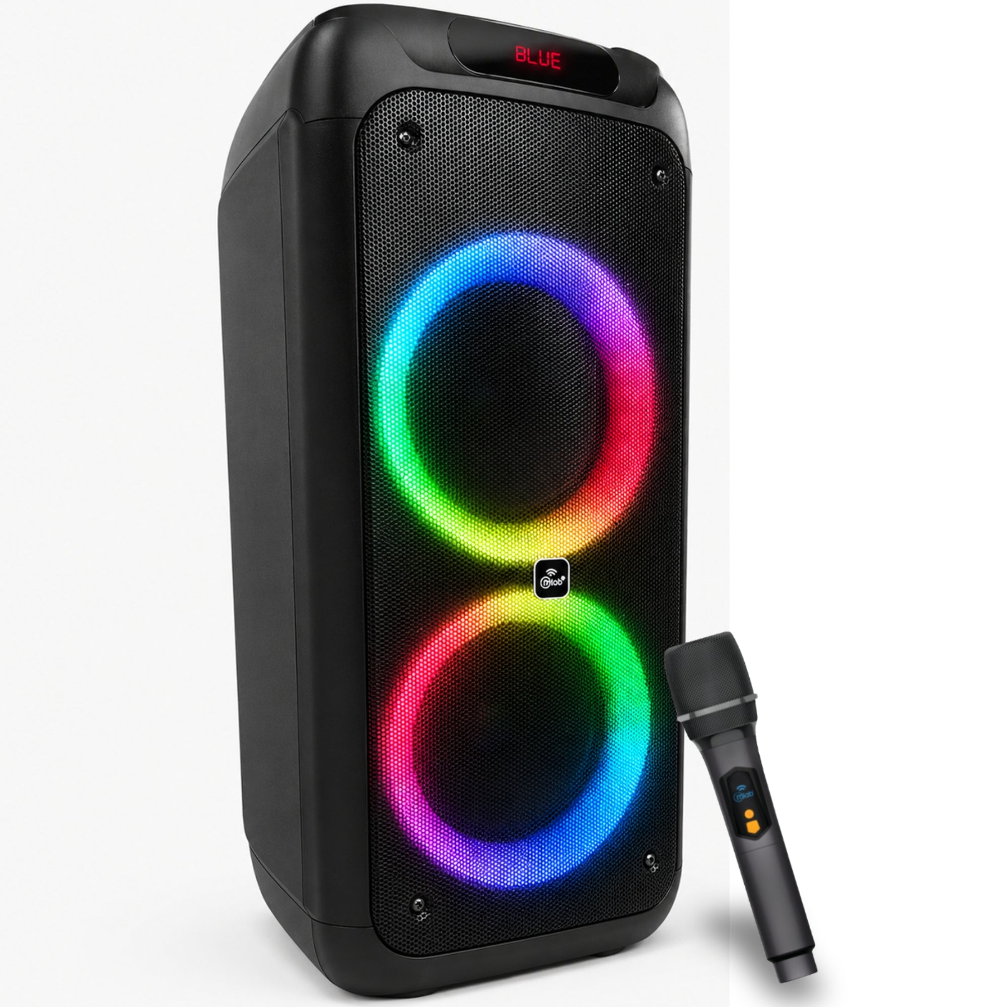 Parlante Karaoke 10" Mlab Flaming Power Bass MicWireless 75W