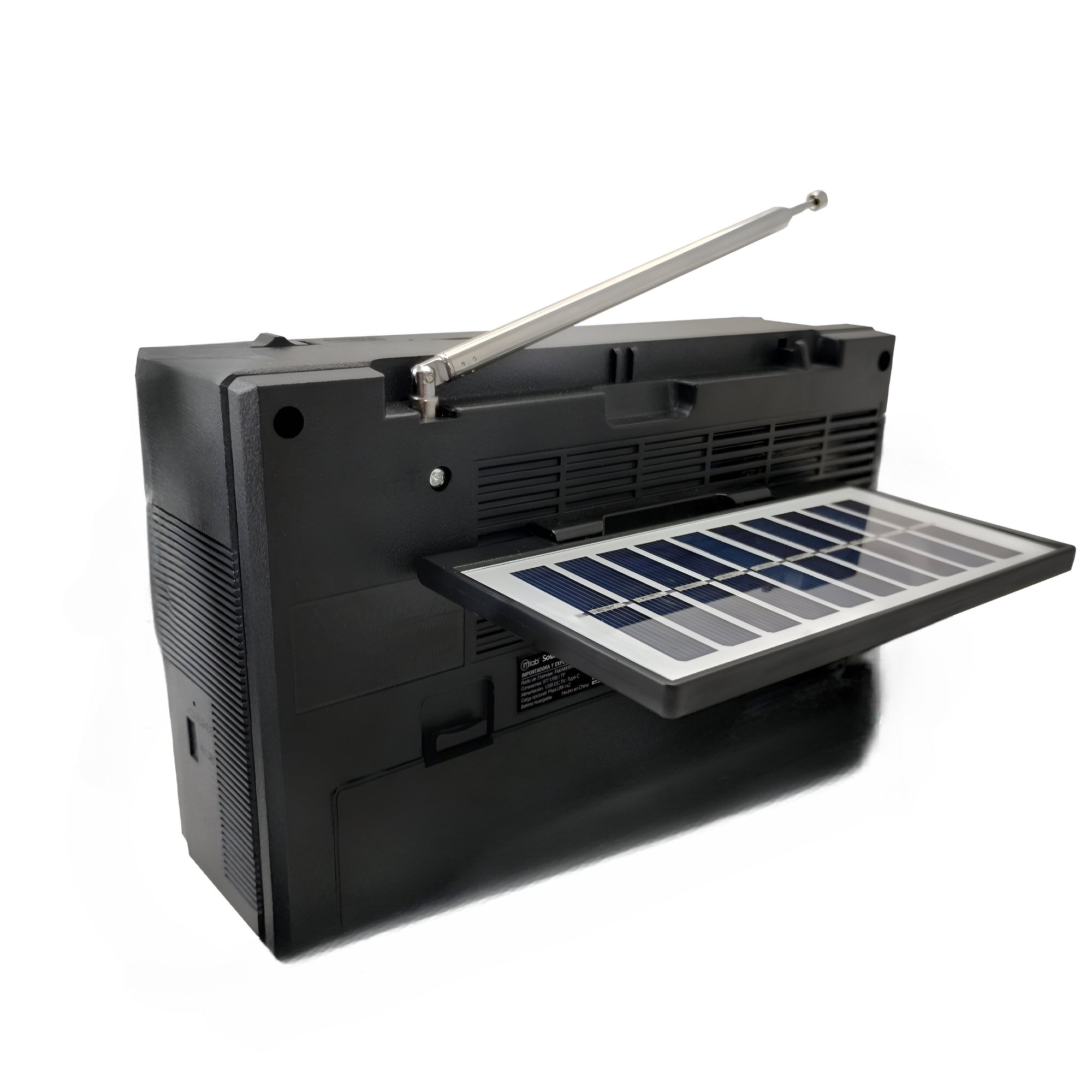 Radio AM/ FM/ SW/ BT Recargable USB-C + Carga Solar & Pilas