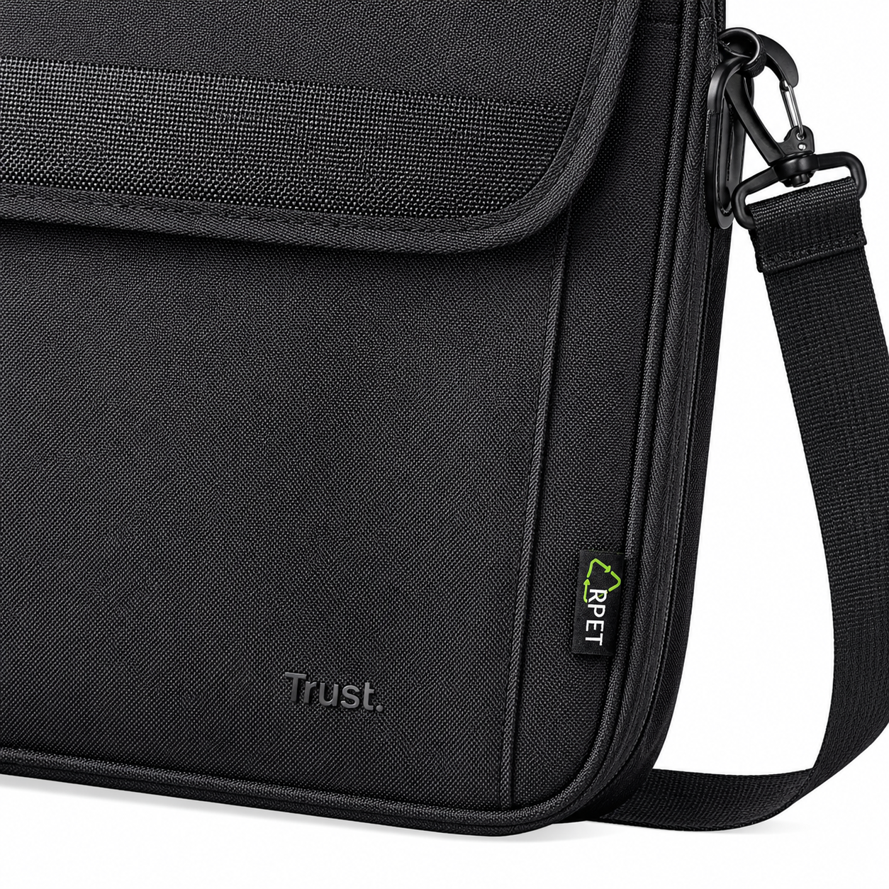Bolso Notebook Trust Atlanta 16" con Correa Reinforced Black