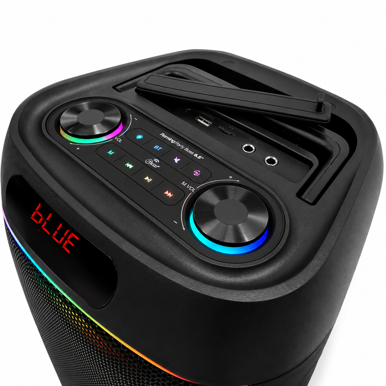 Parlante Karaoke 6" Flaming Party Bass Black MicWireless 45W