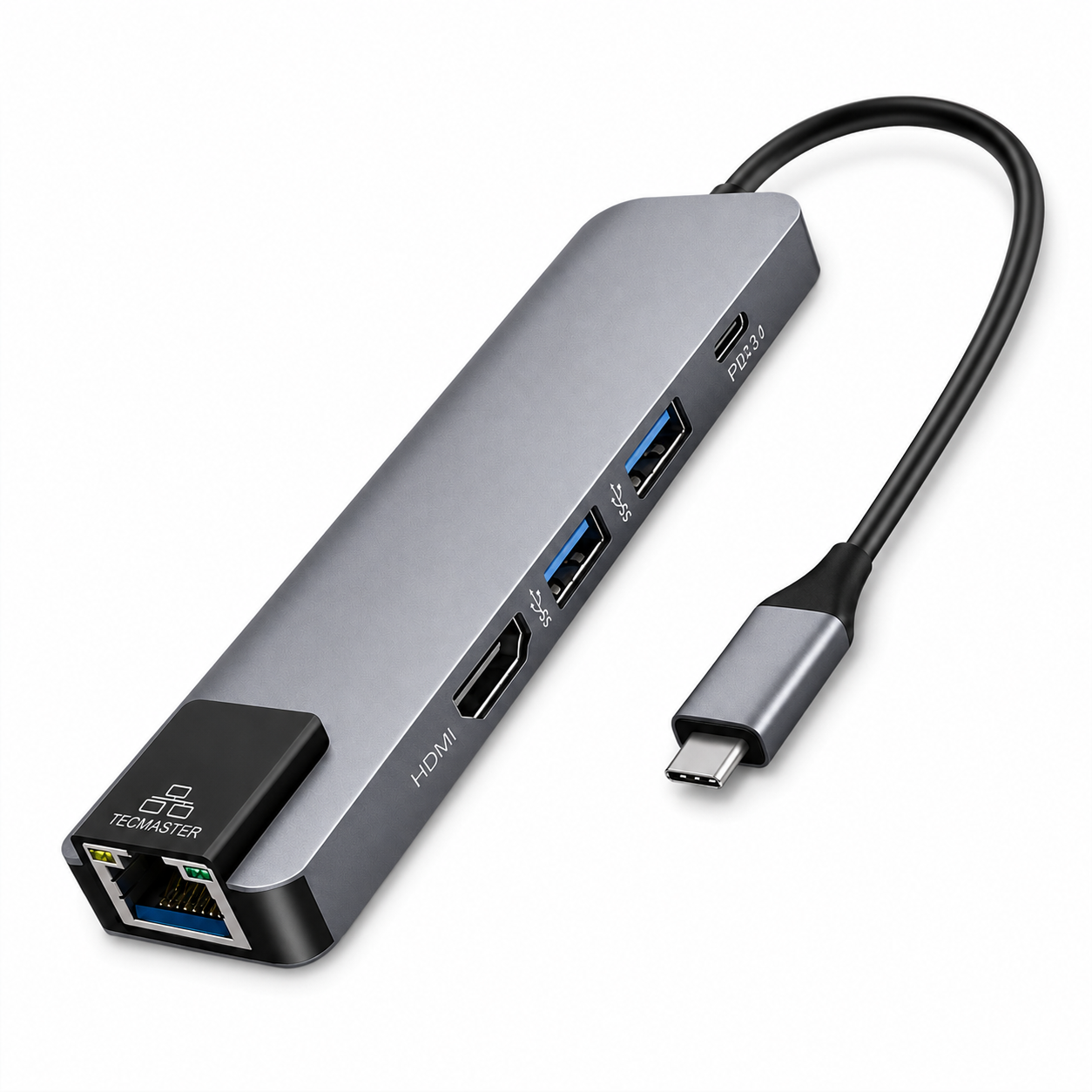 Docking Station Type-C 100W + HDMI 4K+ Ethernet+ Hub USB 3.0