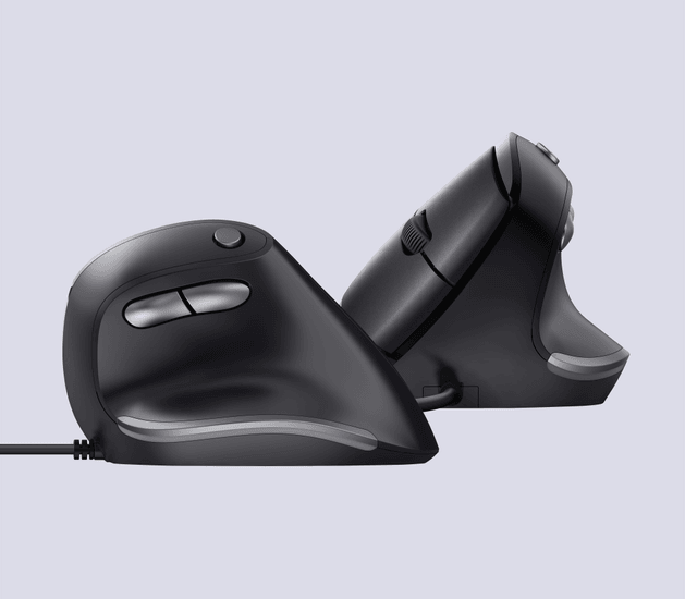 Mouse Vertical Trust Bayo Ergonomico con Cable USB 4200 DPI