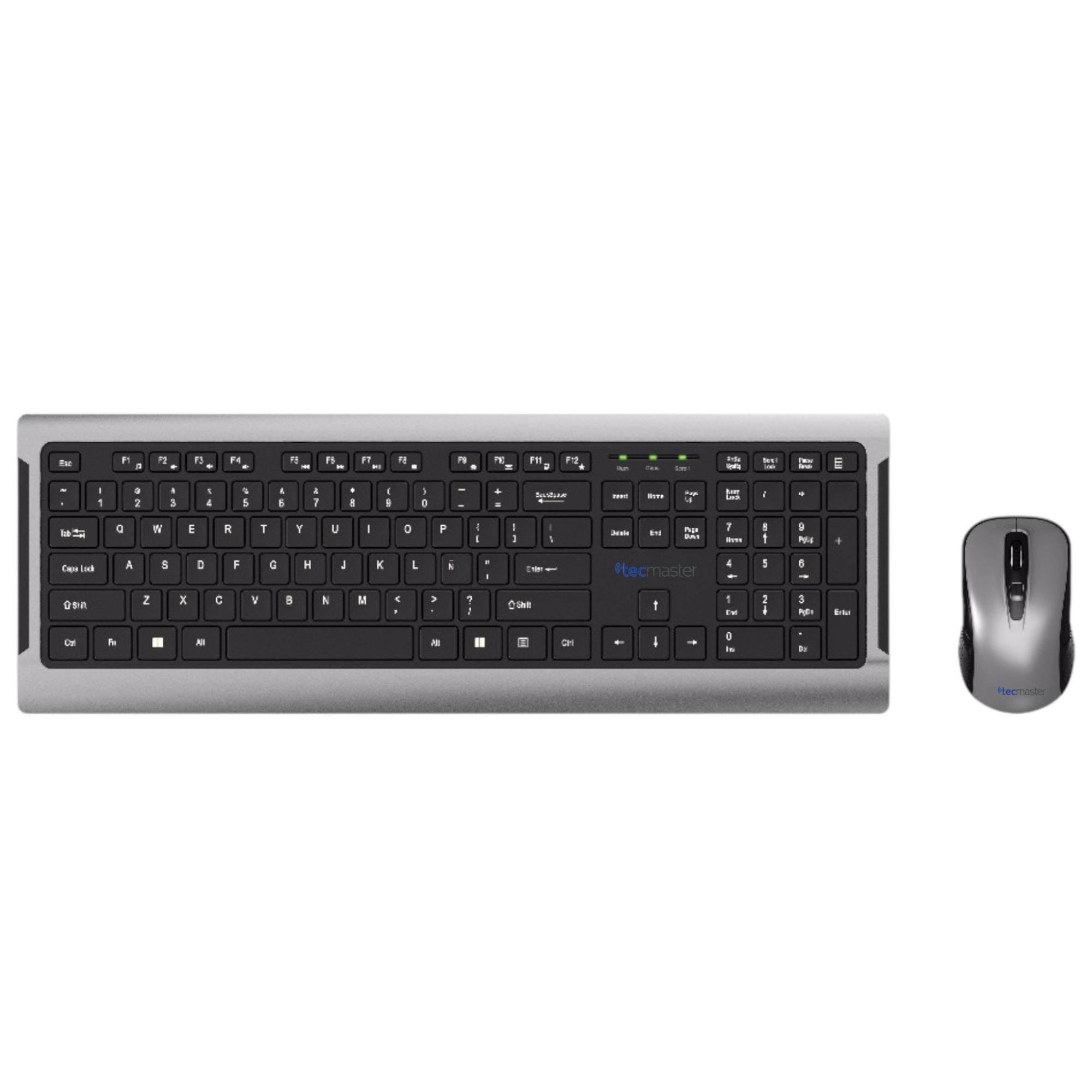 Teclado y Mouse Inalambrico Teclas Planas Tecmaster LD100