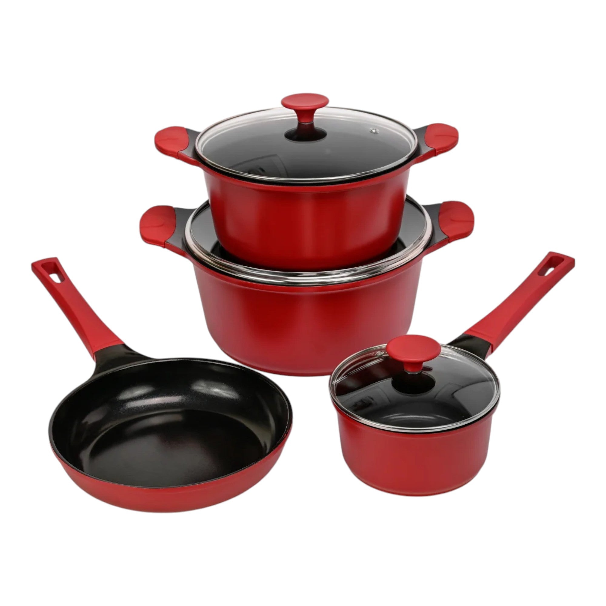 Pack Batería de Cocina Profesional KW Berries 7 Piezas Aluminio Fundido