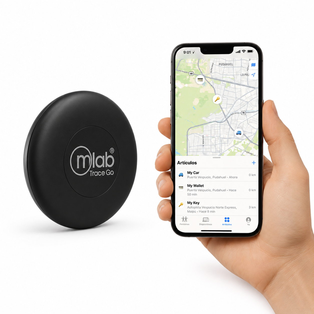 GPS MFI Rastreador Multiuso Compatible para Apple Find My