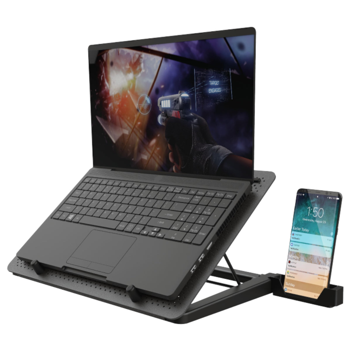 Ventilador para Notebook Profesional 5FAN Trust Quno GXT1125