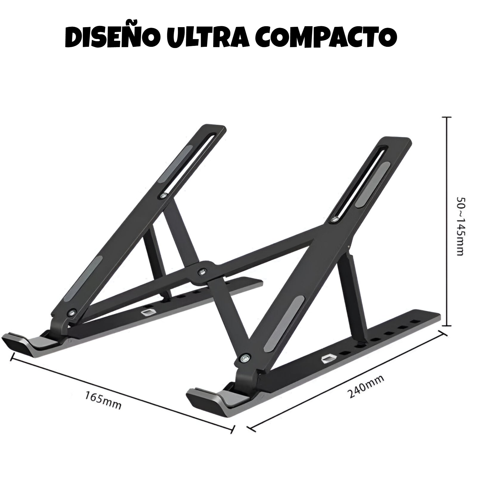 Soporte para Notebooks y Macbooks Retractil  de Aluminio
