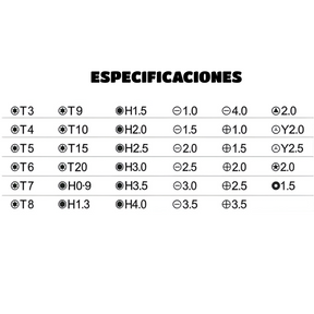 Set De Atornillador De Precisión Imantados de 45 Piezas CE32