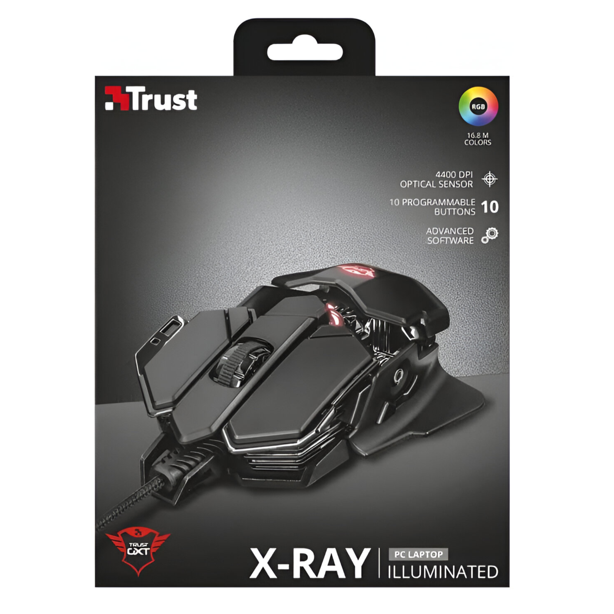 Mouse Gamer Trust Gxt 138 X-Ray Full RGB 10 Botones