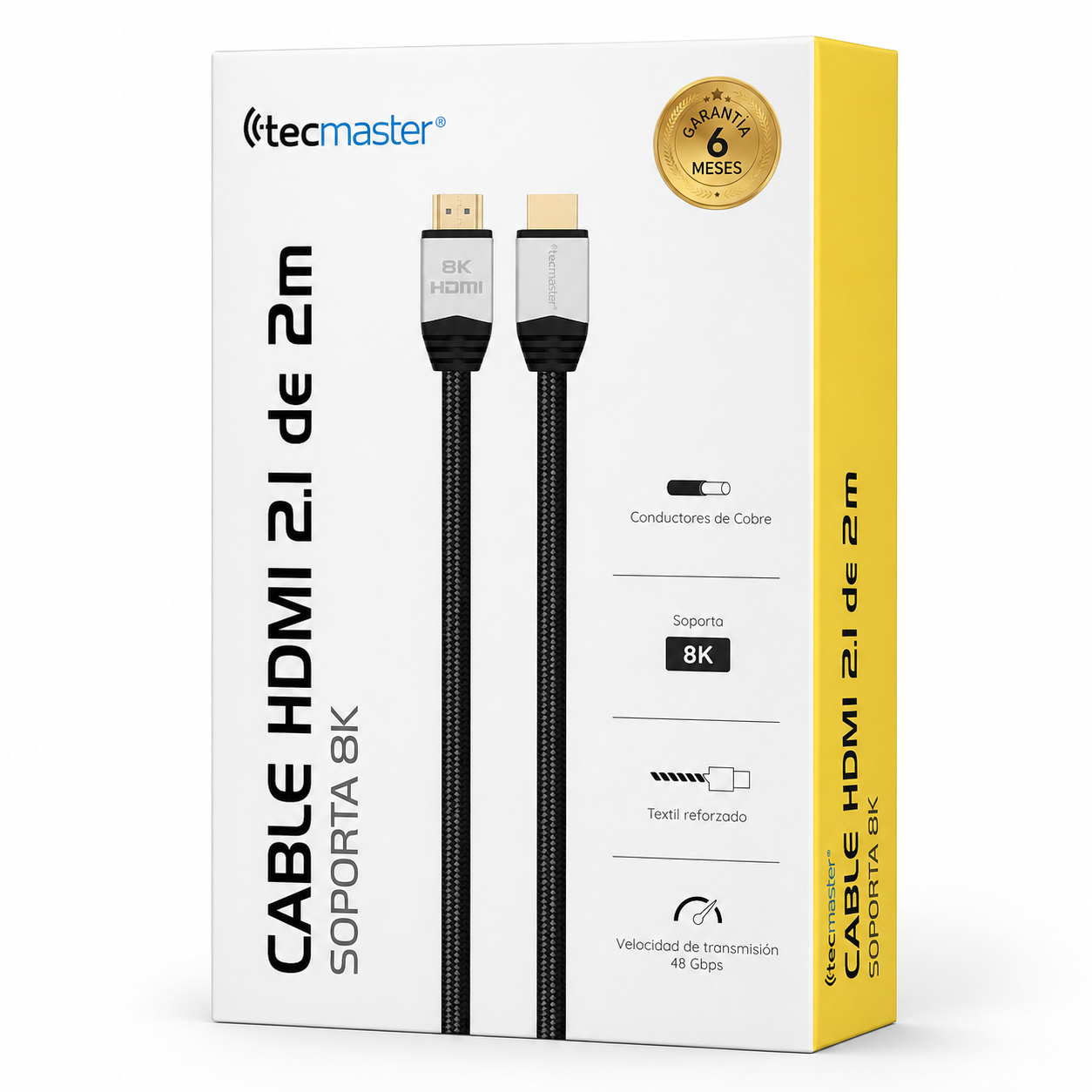 Cable HDMI Profesional V 2.1 para 8K / 48 Gbps / 2 Metros