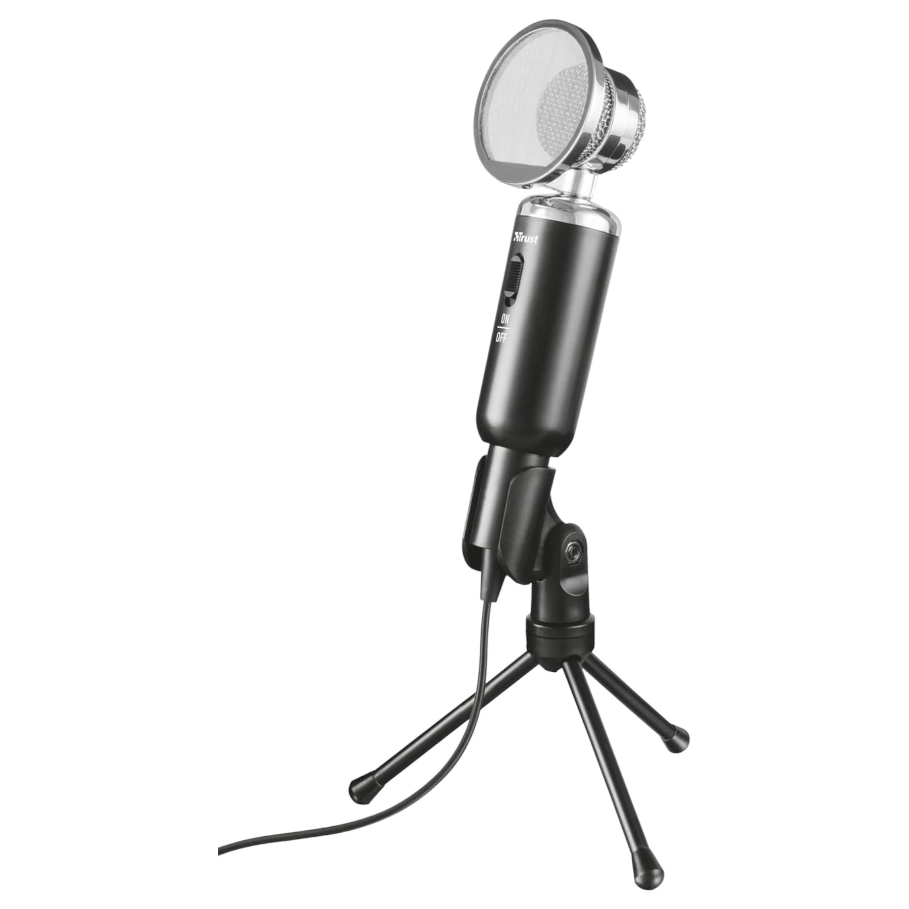 Microfono de Escritorio Trust Madell Jack 3.5mm con Filtro POP