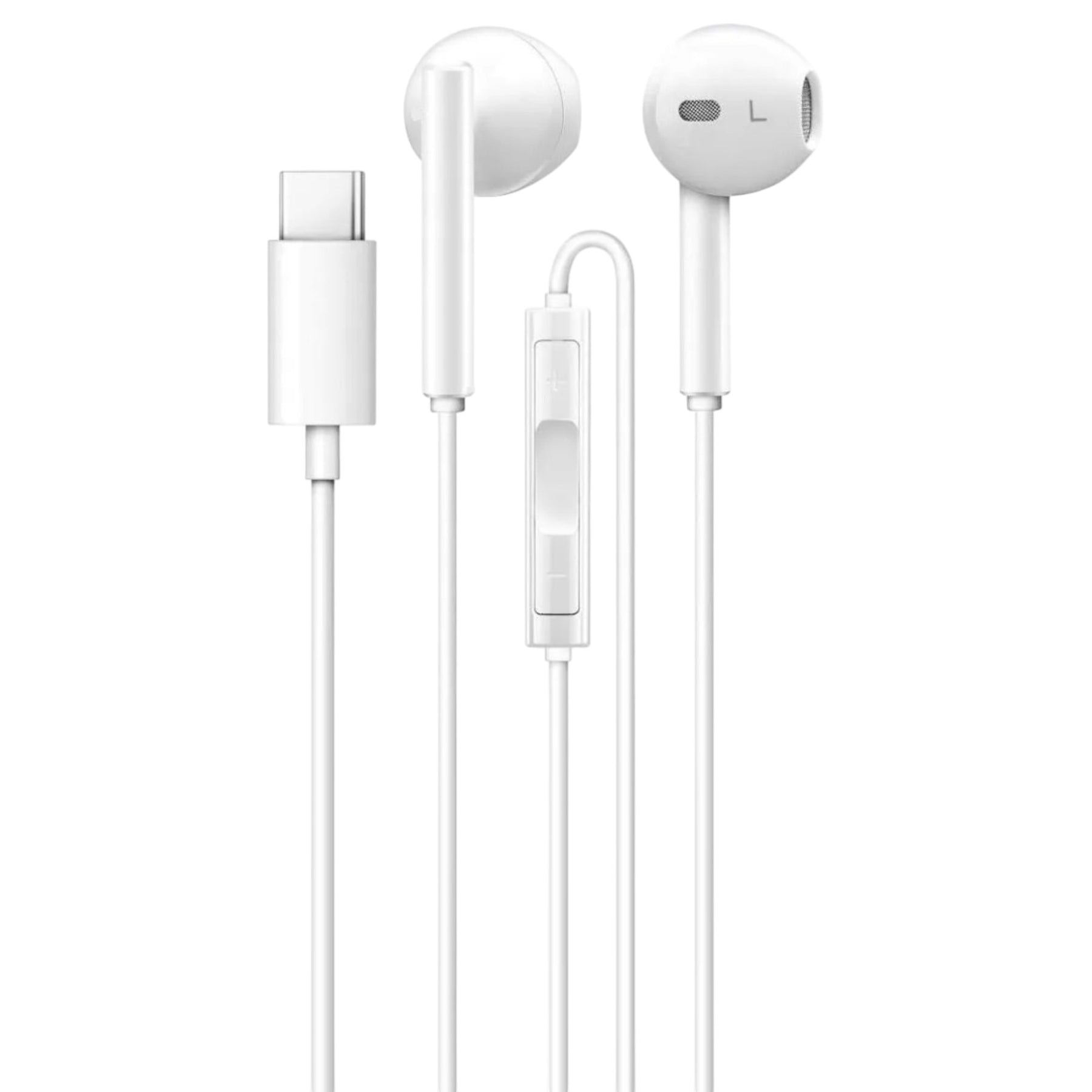 Audífonos Type-C HIFI con Manos Libre Tecmaster White 300516