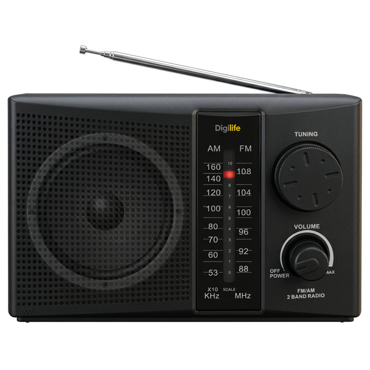 Radio Portatíl Recargable y a Pilas Multibandas AM/FM / SW