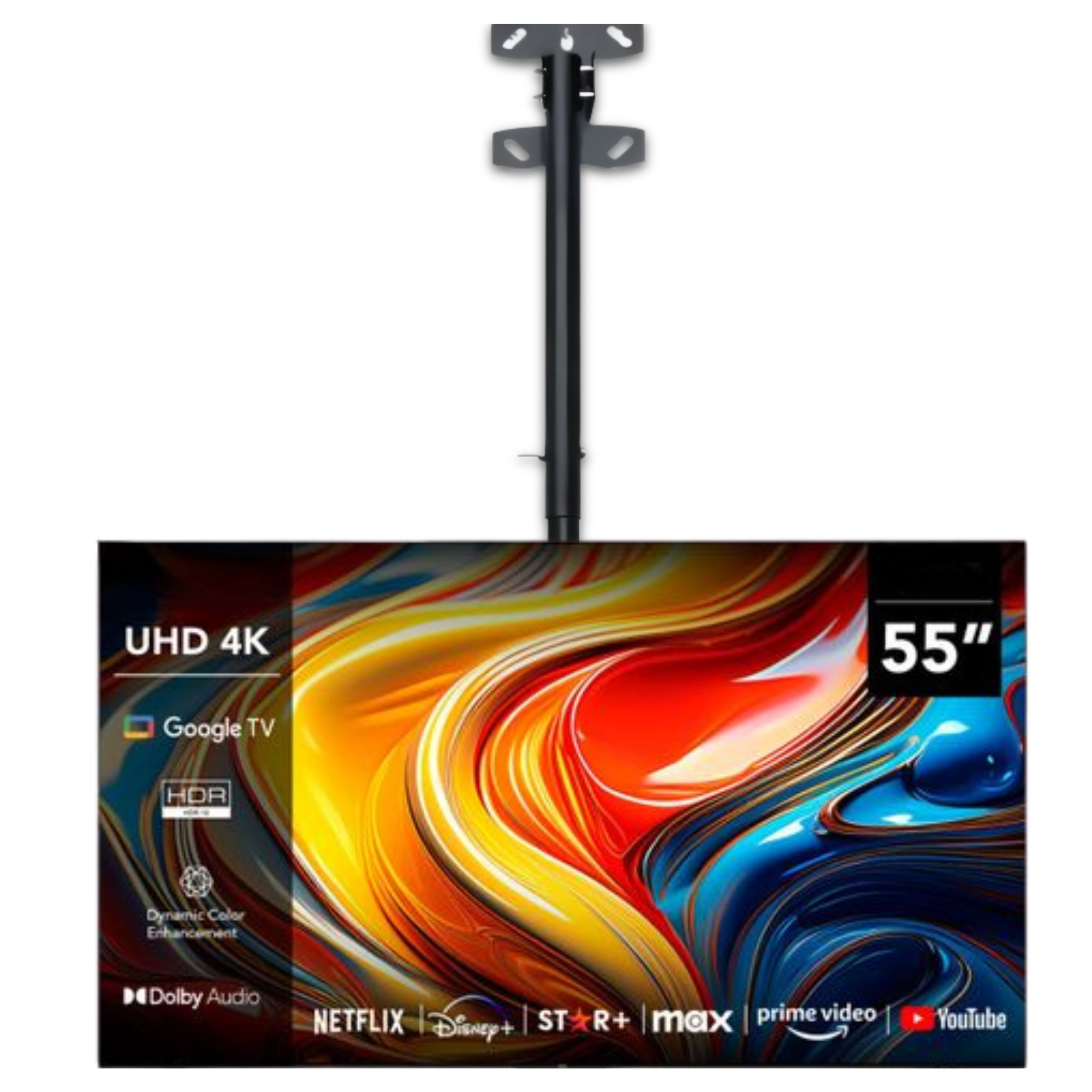 Soporte de TV de 32" a 55" para Techo de Acero Reforzado K89