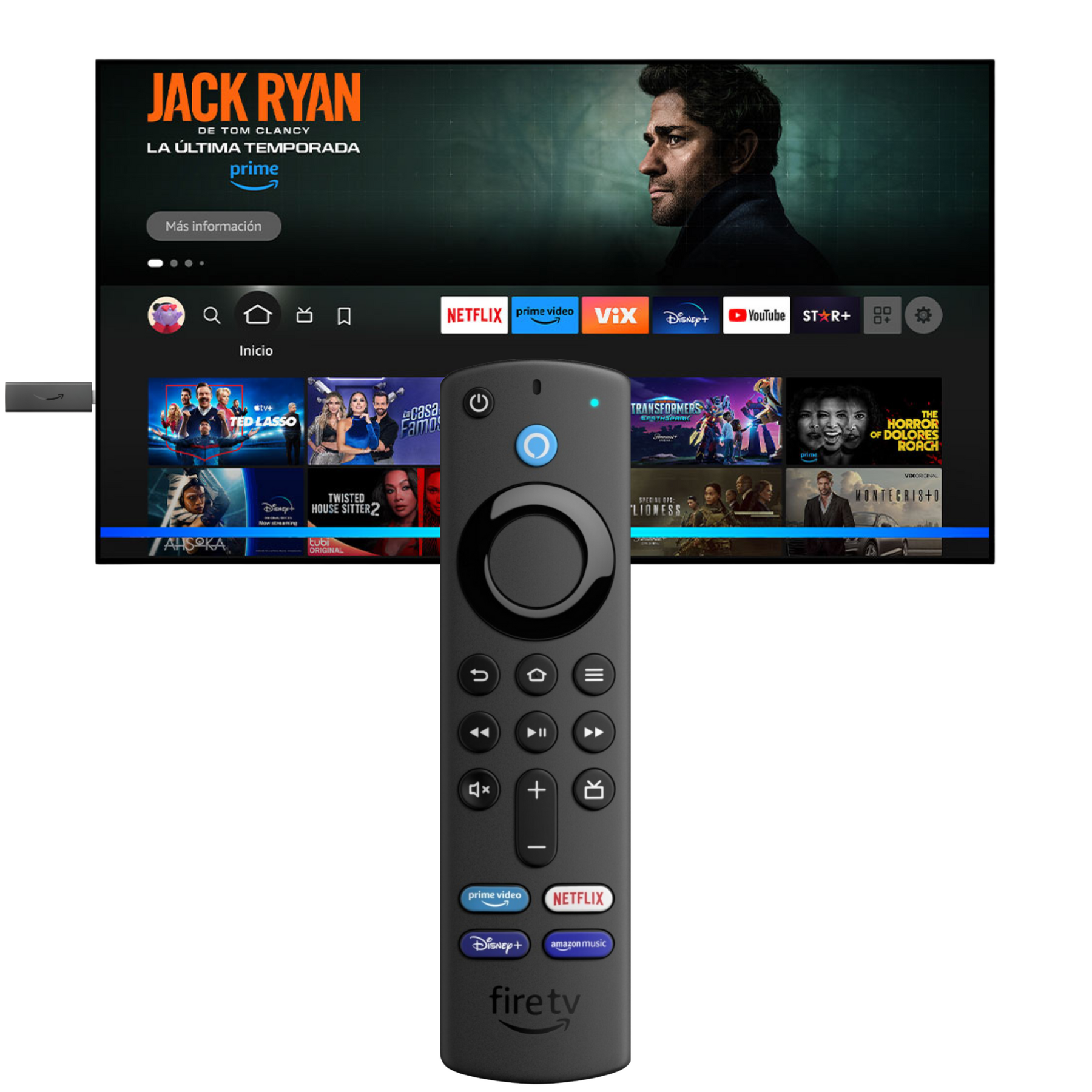 Amazon Fire TV Stick 3ra Generación FHD Premium Streaming