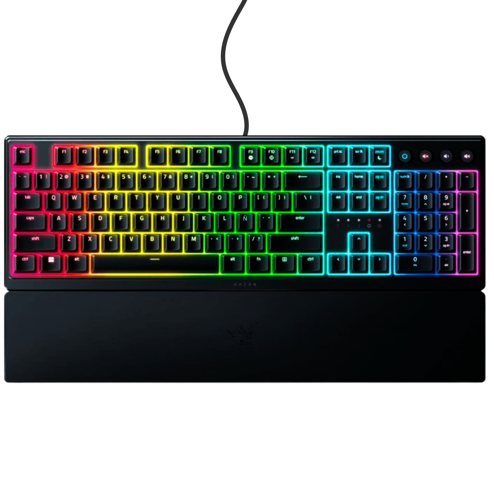 Teclado Gamer Razer Ornata V3 RGB con Apoya Muñecas Español