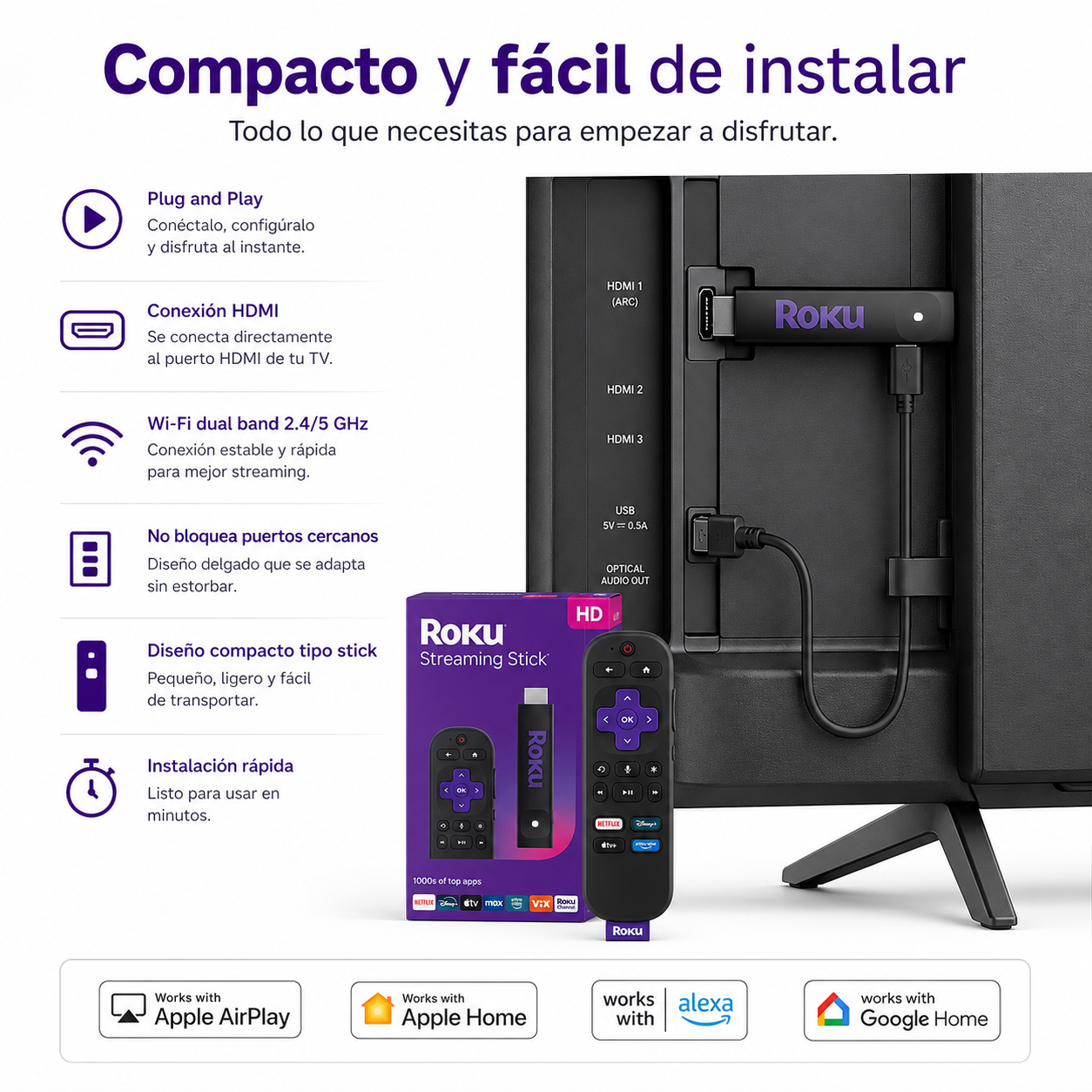 Roku TV Express FHD Streaming 1080p 60HZ Dual WIFI 2G & 5G