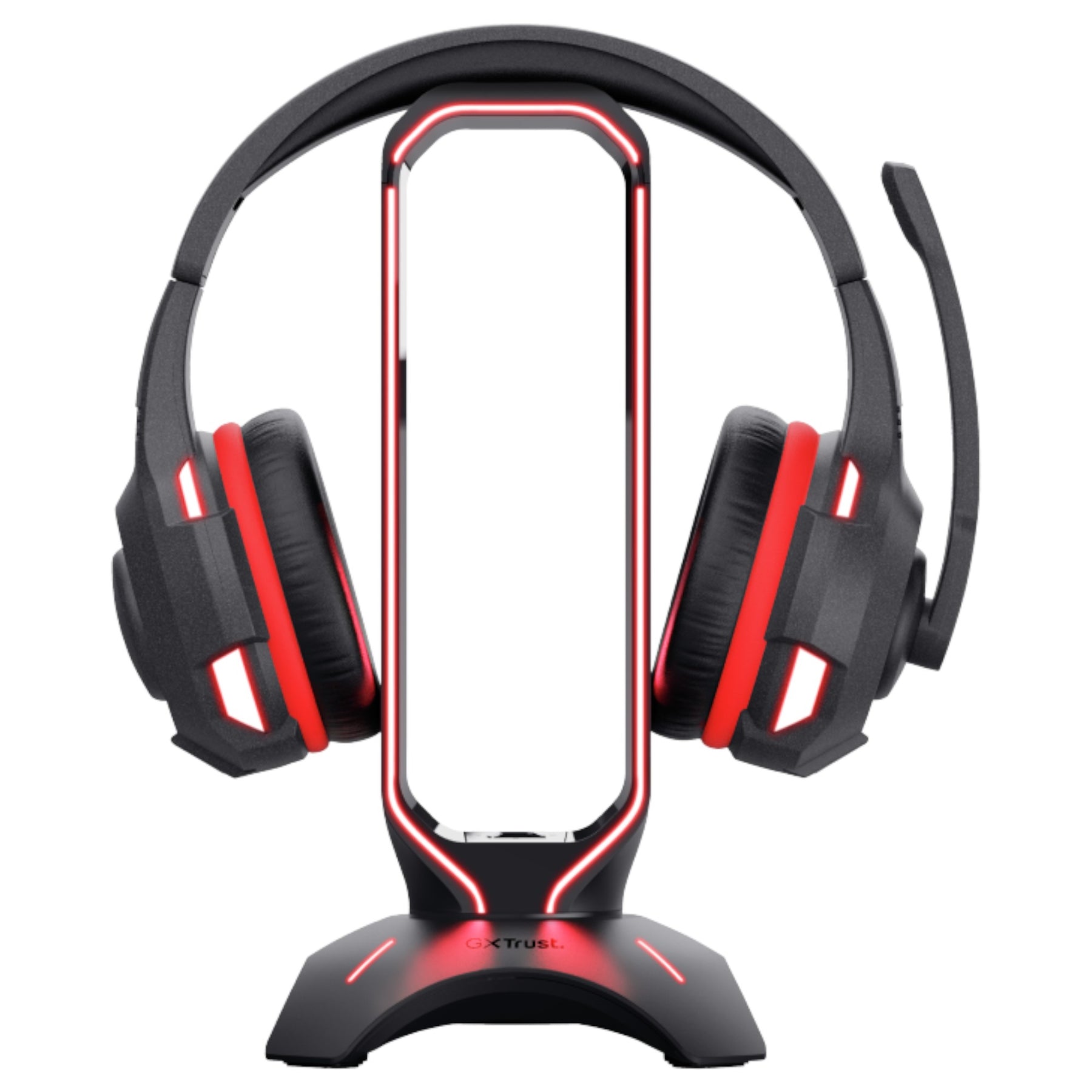 Soporte Stand Gamer RGB para Audífonos Trust Gxt 265 + HUB