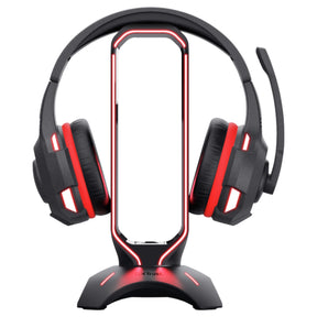 Soporte Stand Gamer RGB para Audífonos Trust Gxt 265 + HUB