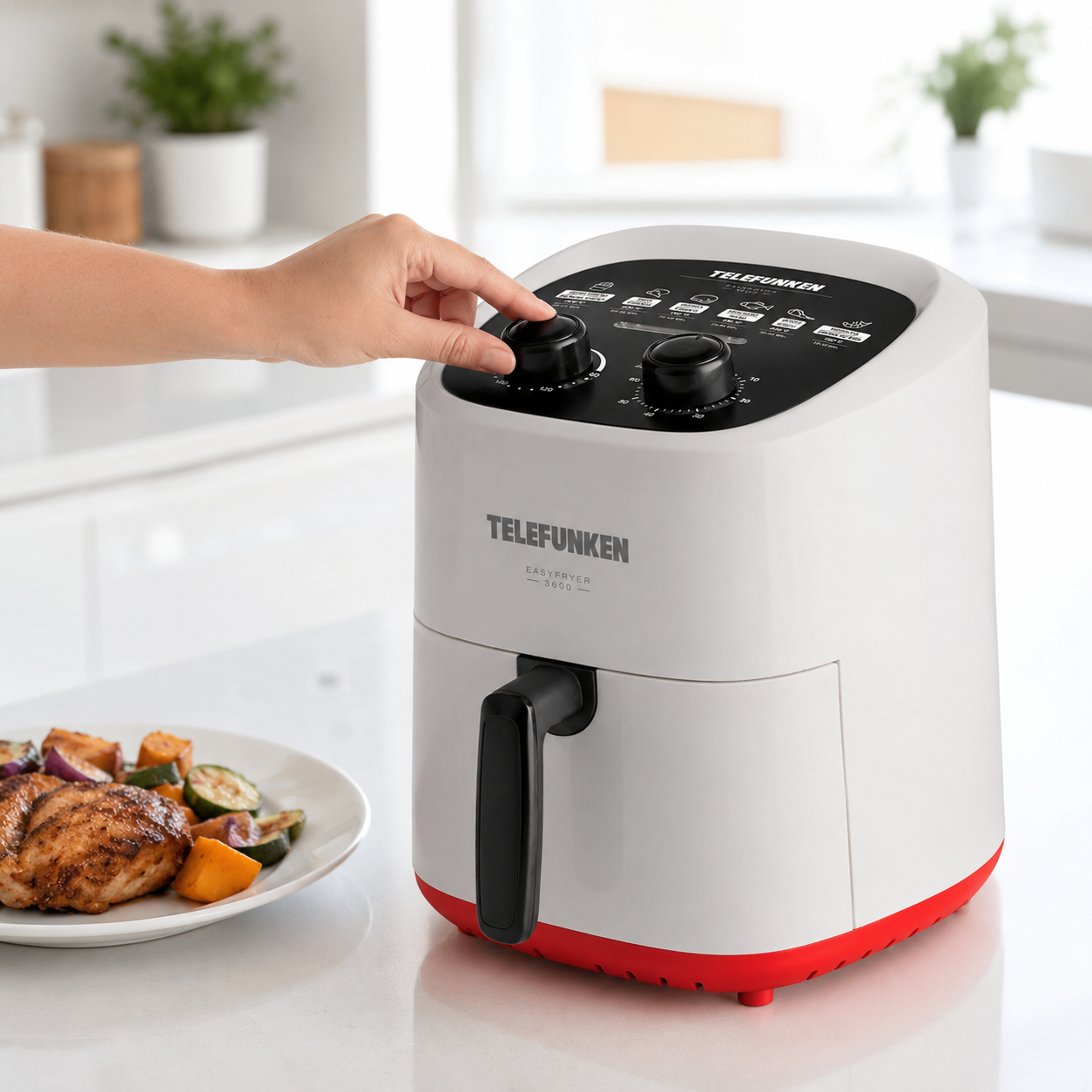 Freidora de Aire  TELEFUNKEN 1400w EasyFryer 3.6 LT 200° Max
