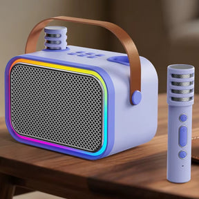 Karaoke Infantil RGB con 2 Micrófonos Inalámbricos Lila My Lil Dual Voice