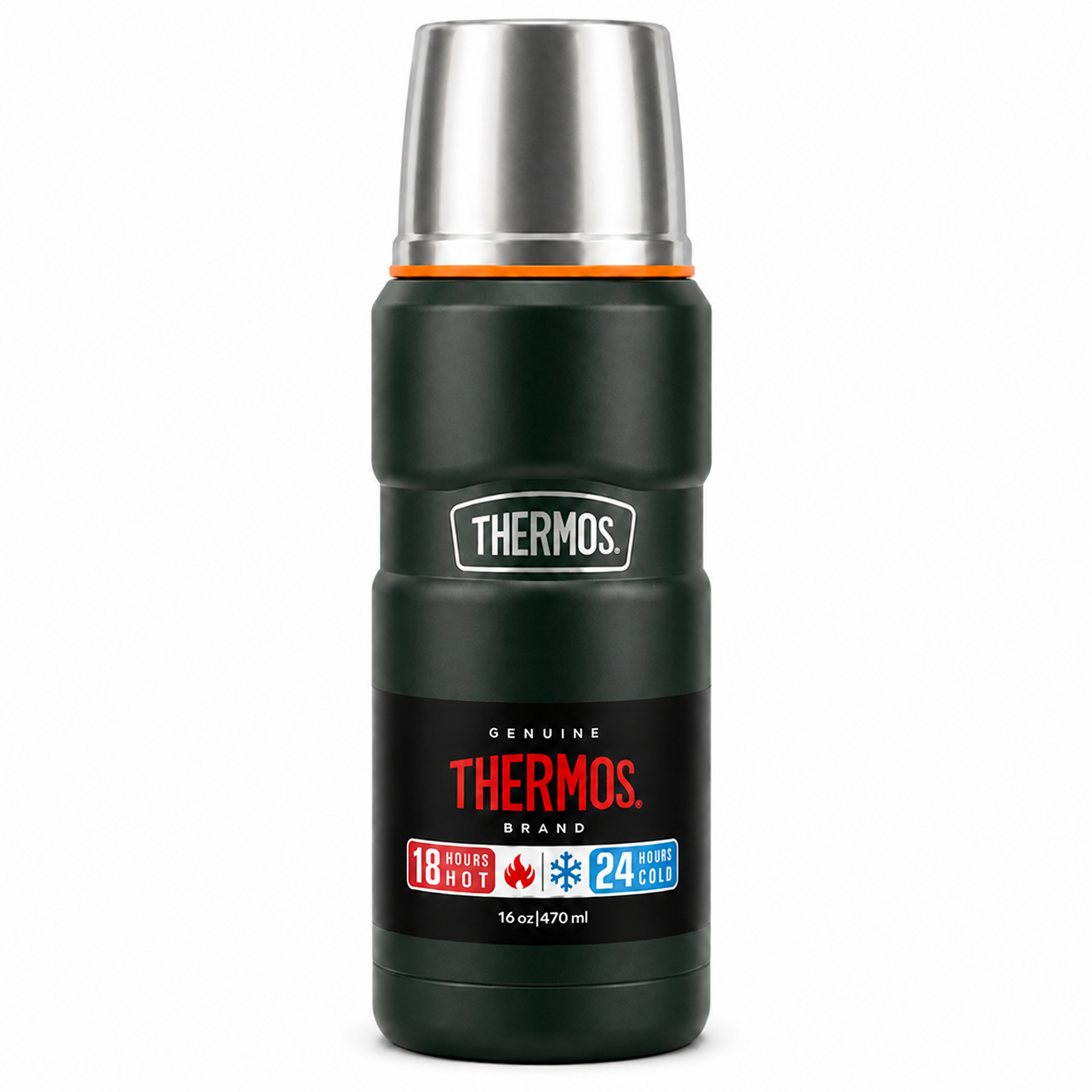 Termo Premium Thermos King Inox SK2000 470ML 18H/24H Verde