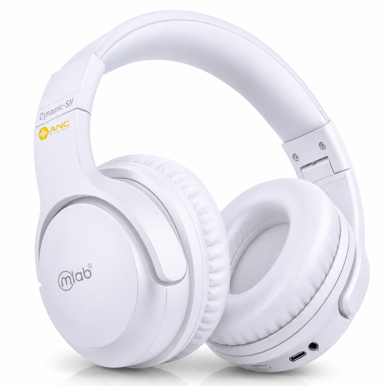 Audífonos ANC Bluetooth Dynamic Stop Noise Confort White 32H