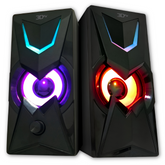 Parlantes Gamer 3DFX FULL RGB DEEP BASS USB 2.0 / AUX 3.5MM