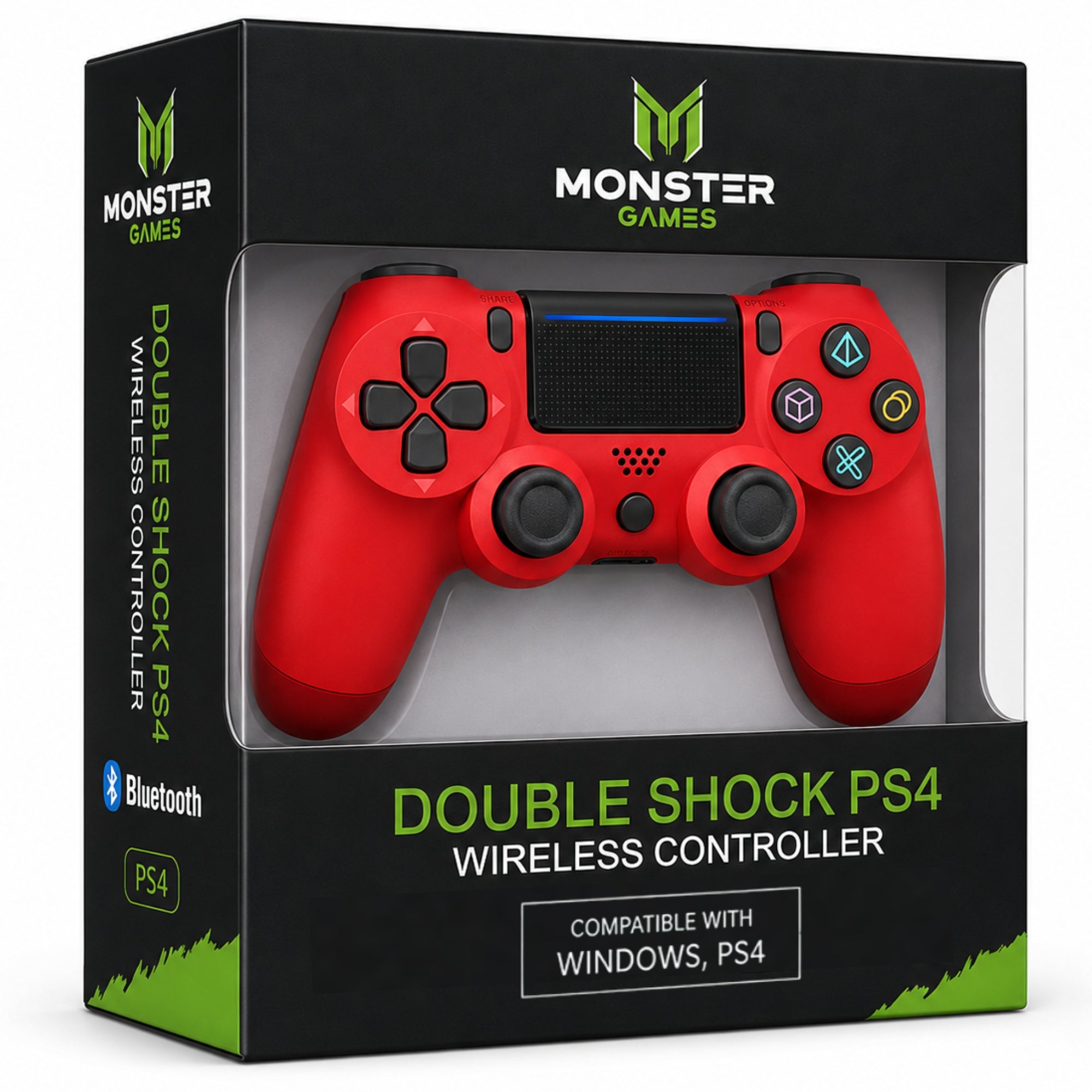 Gamepad Inalámbrico Monster Multiplataformas Rojo