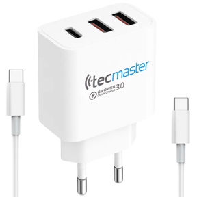 Cargador USB-C de Carga Rapida 30W con GAN + Power Delivery
