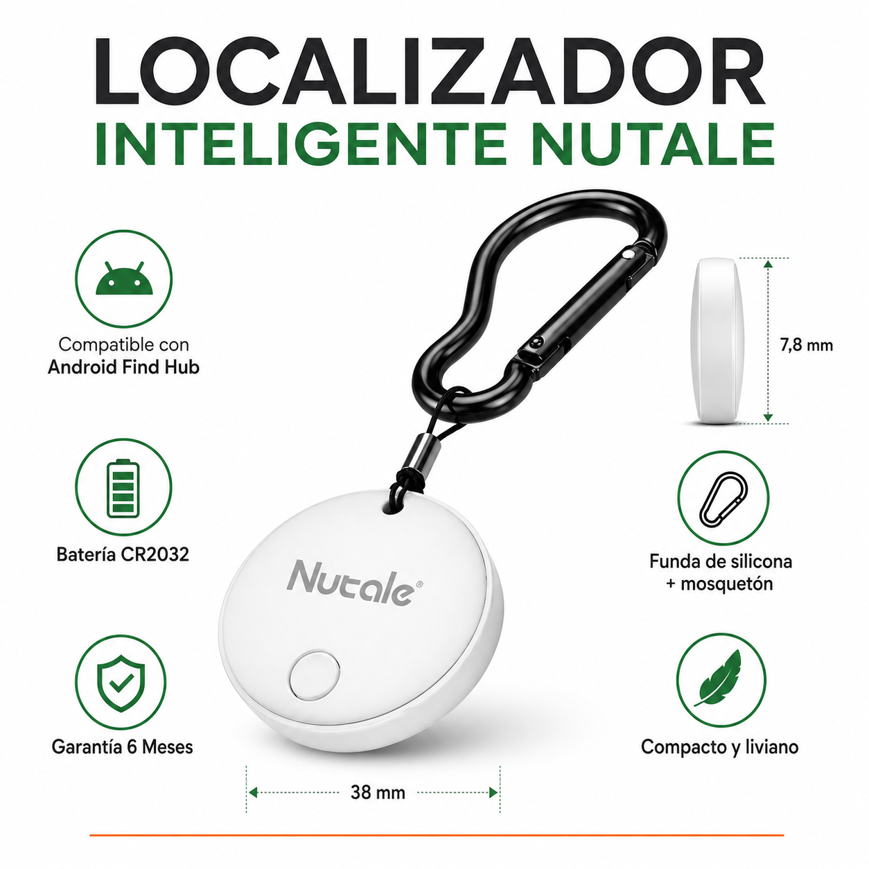 KIT de 2 Localizadores GPS  para Android Find Hub Google