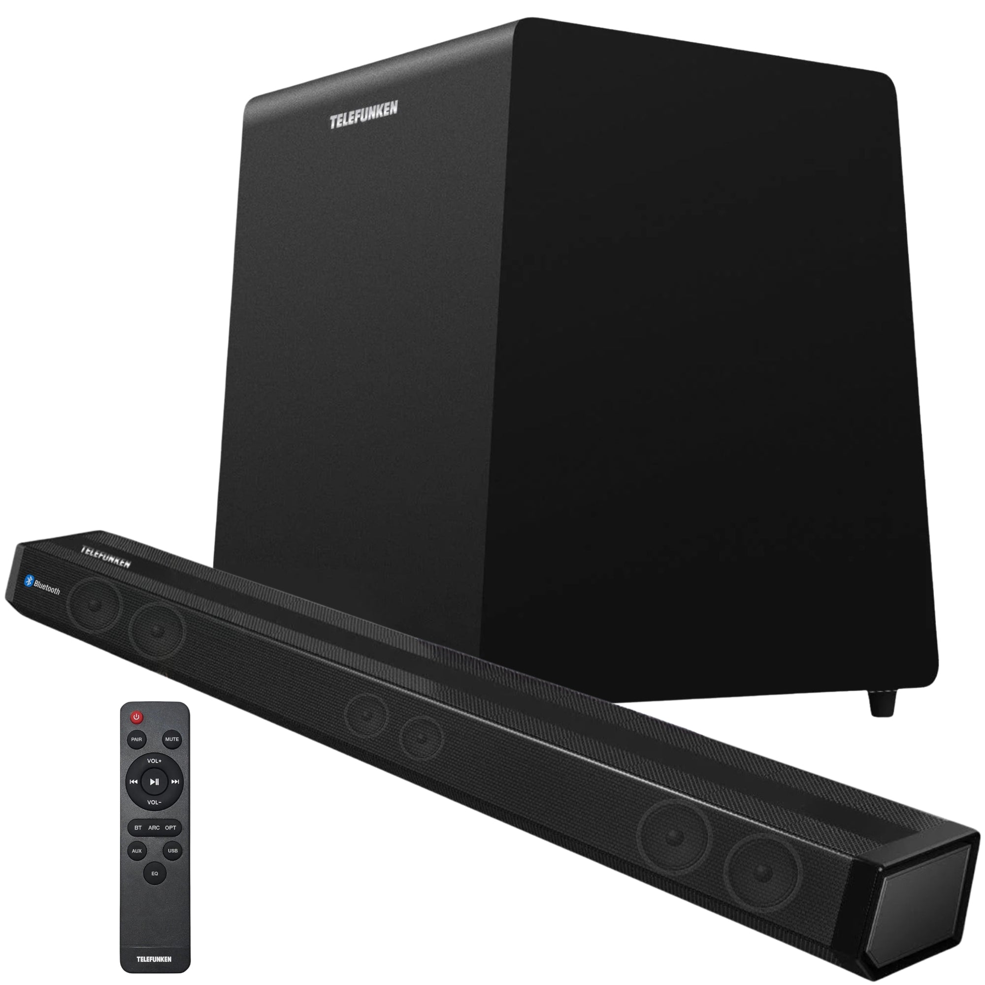 Soundbar + Subwoofer 8" Wireless Sound System Bluetooth 350W