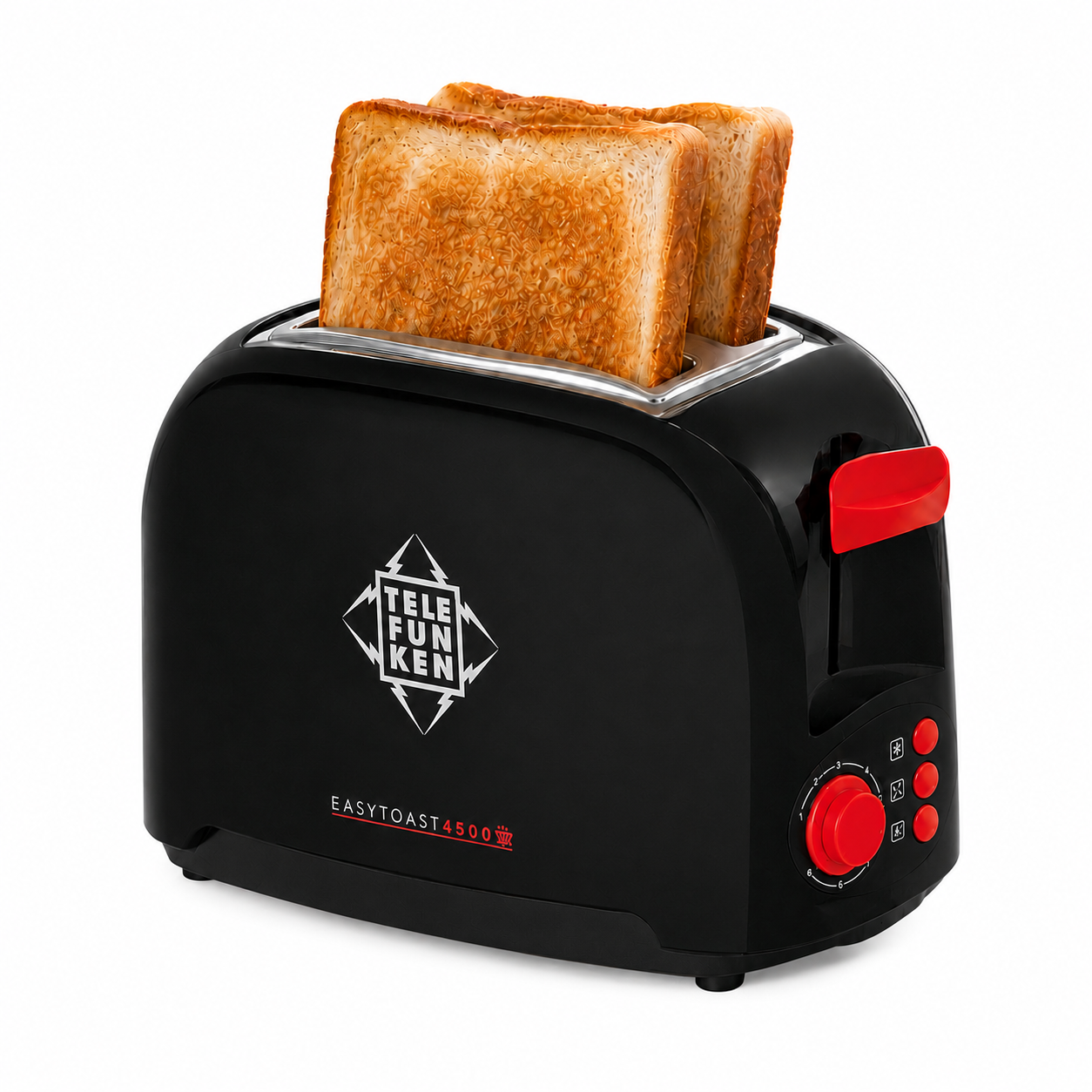 Tostador de Pan Eléctrico 900W Easy Toast 4500 Black (3en1)