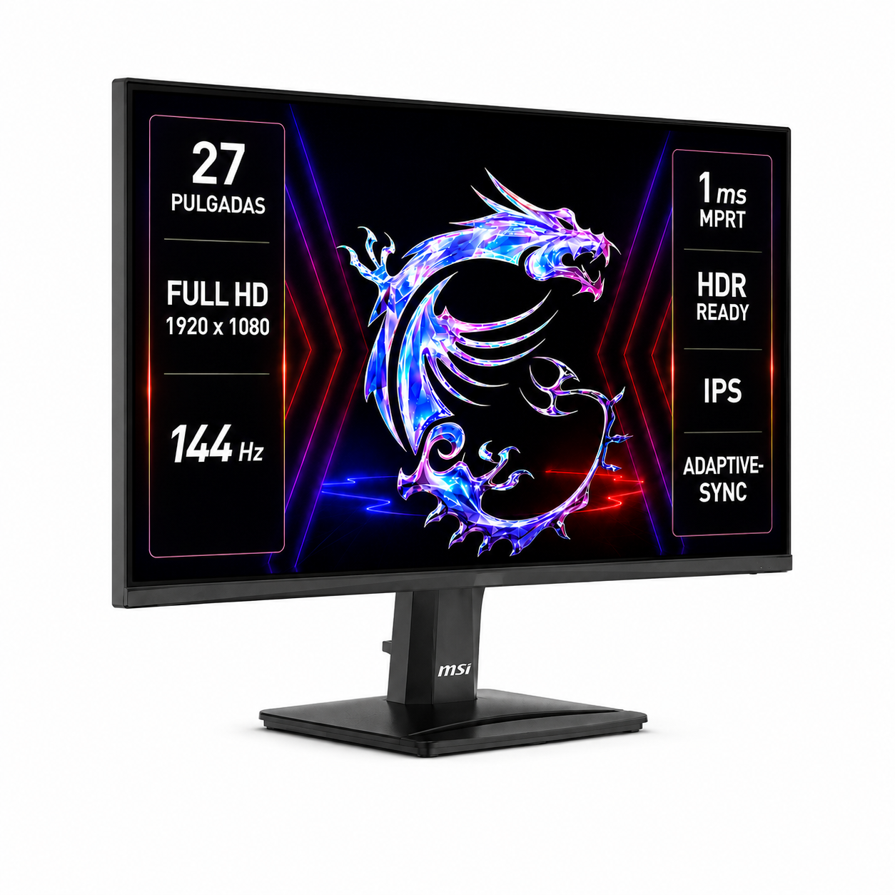 Monitor Gamer MSI PRO 27" Full HD 144HZ+ HDR Ultra Light IPS