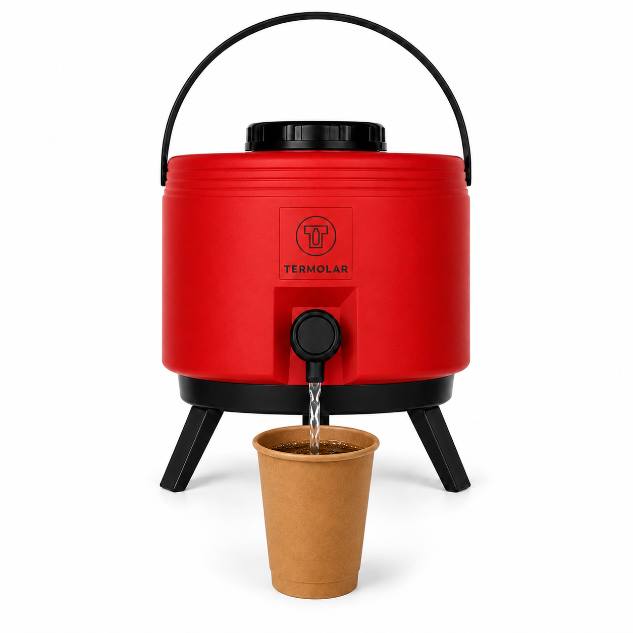 Maxi Termo 6 Litros Termolar Rojo para Agua Caliente y Fria